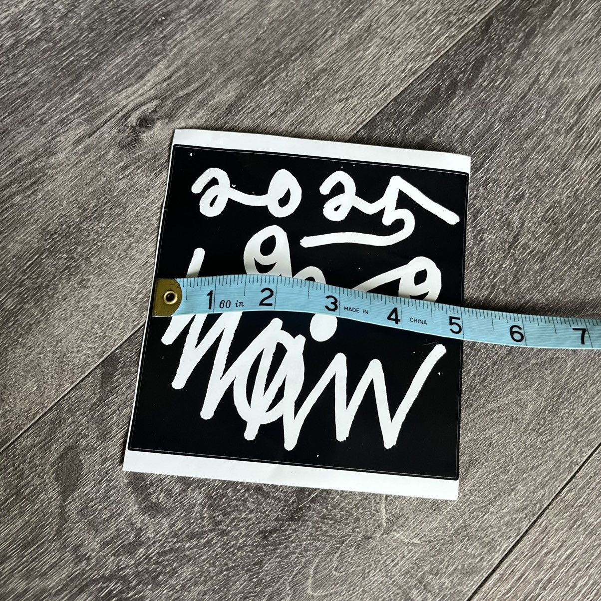 Asspizza Asspizza 2025 Black and White Small Sticker 5” Size ONE SIZE - 3 Thumbnail