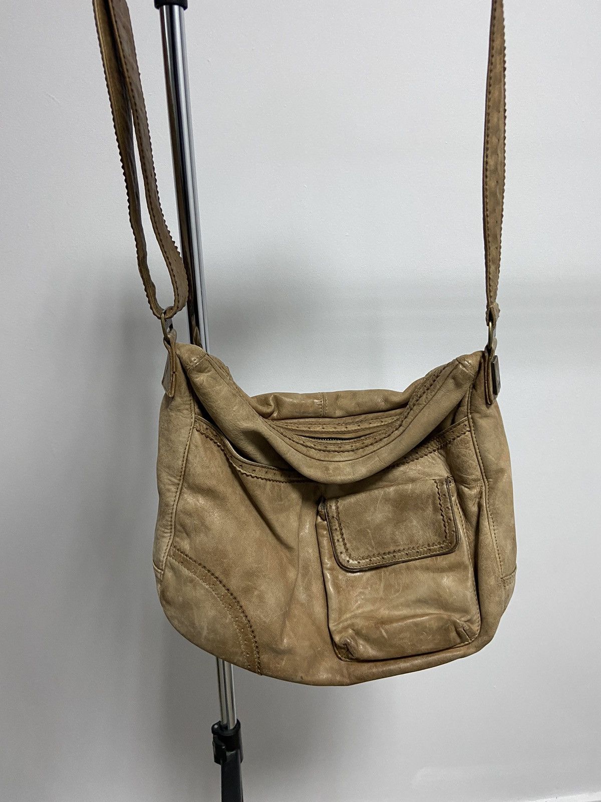 Belstaff × Vintage Belstaff Small Logo Vintage Leather Bag Luxury brown Size ONE SIZE - 1 Thumbnail