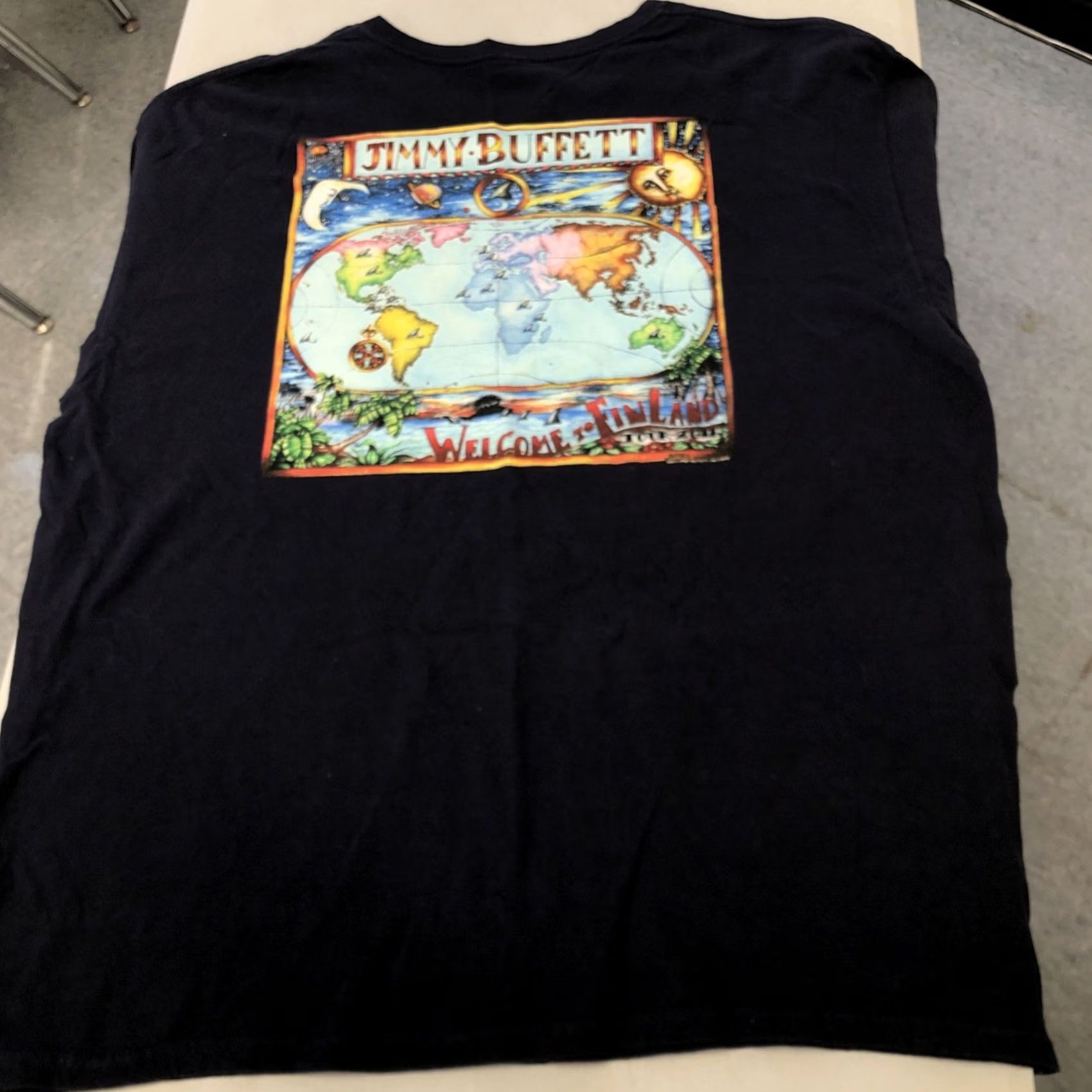 Anvil VINTAGE? (No) Jimmy Buffett Welcome To Finland 2011 Tour Shirt 2XL Navy Blue Parrot Head Shirt Mens 2XL Navy Blue Parrot Head Size US XXL / EU 58 / 5 - 3 Thumbnail