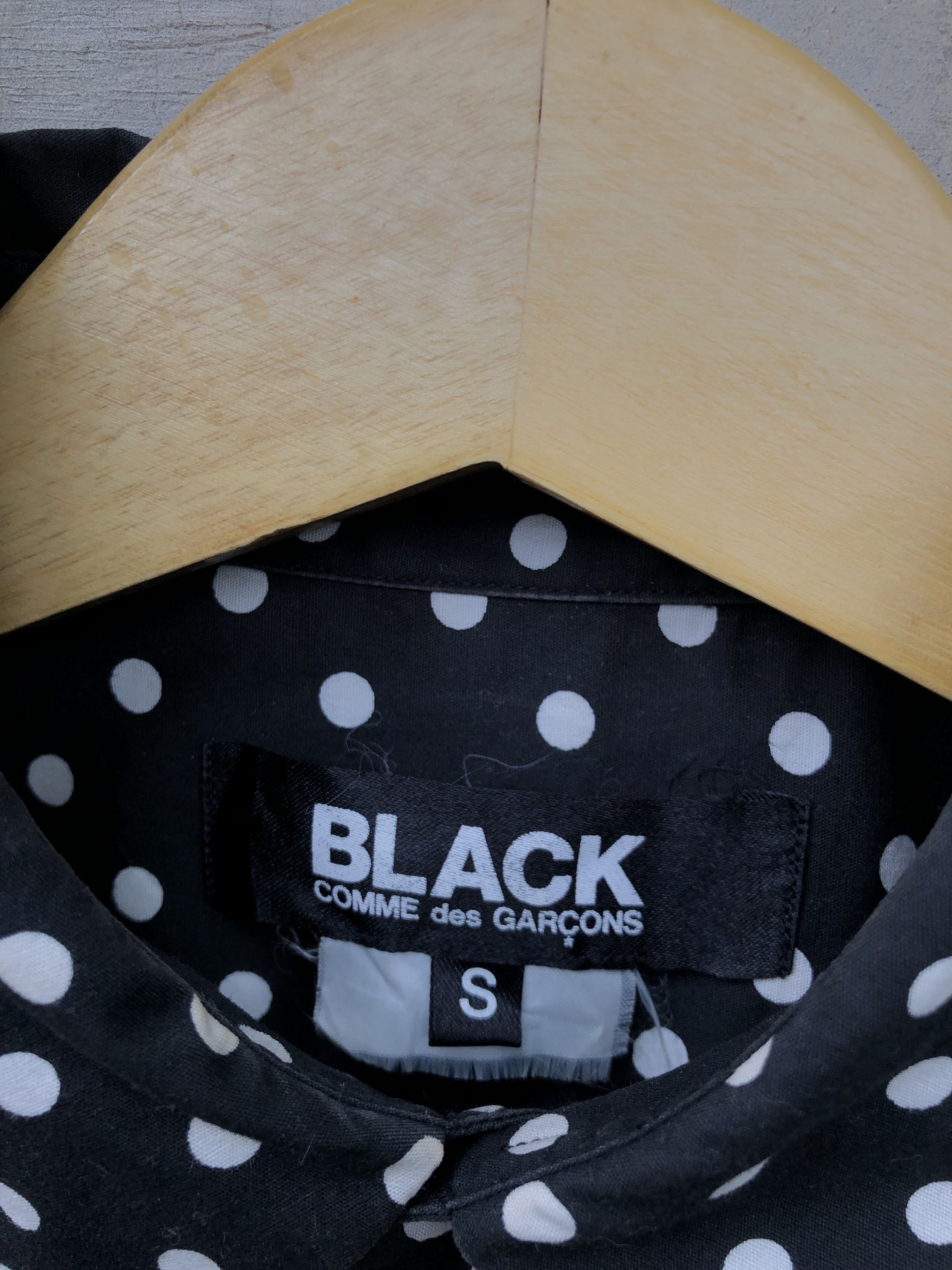 Comme des Garcons Black Comme des Garcons Dyed Hem Polka Dot Shirt Size US S / EU 44-46 / 1 - 5 Thumbnail