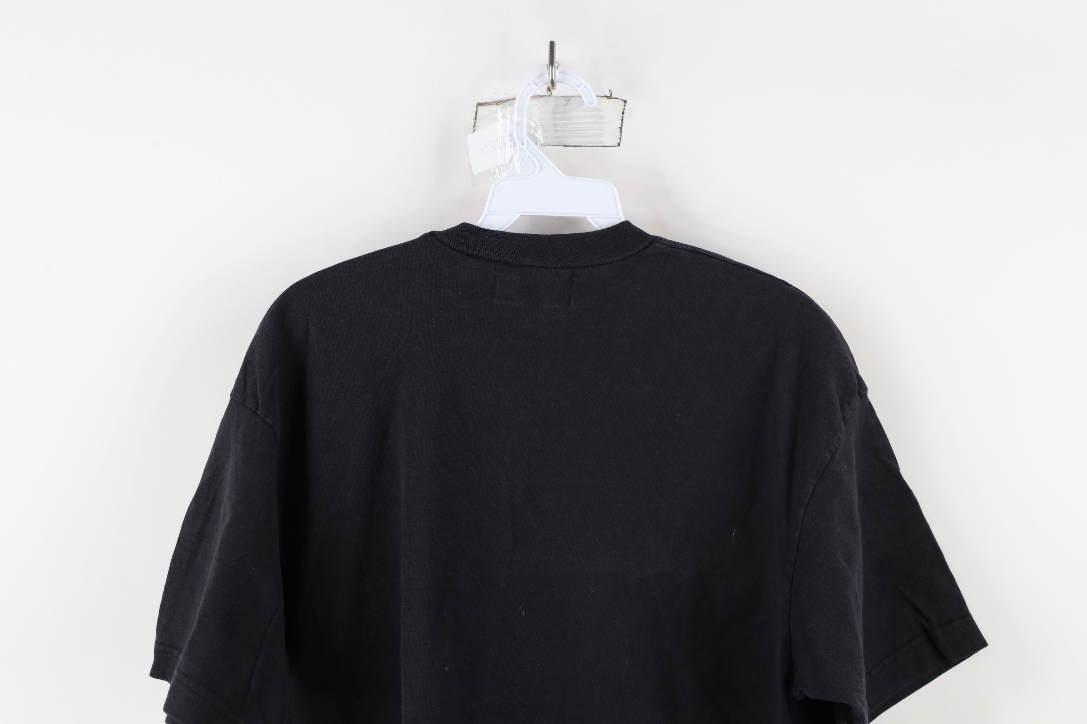 Vintage Vintage 90s Streetwear Blank Pocket T-Shirt Black Cotton Size L / US 10 / IT 46 - 8 Thumbnail
