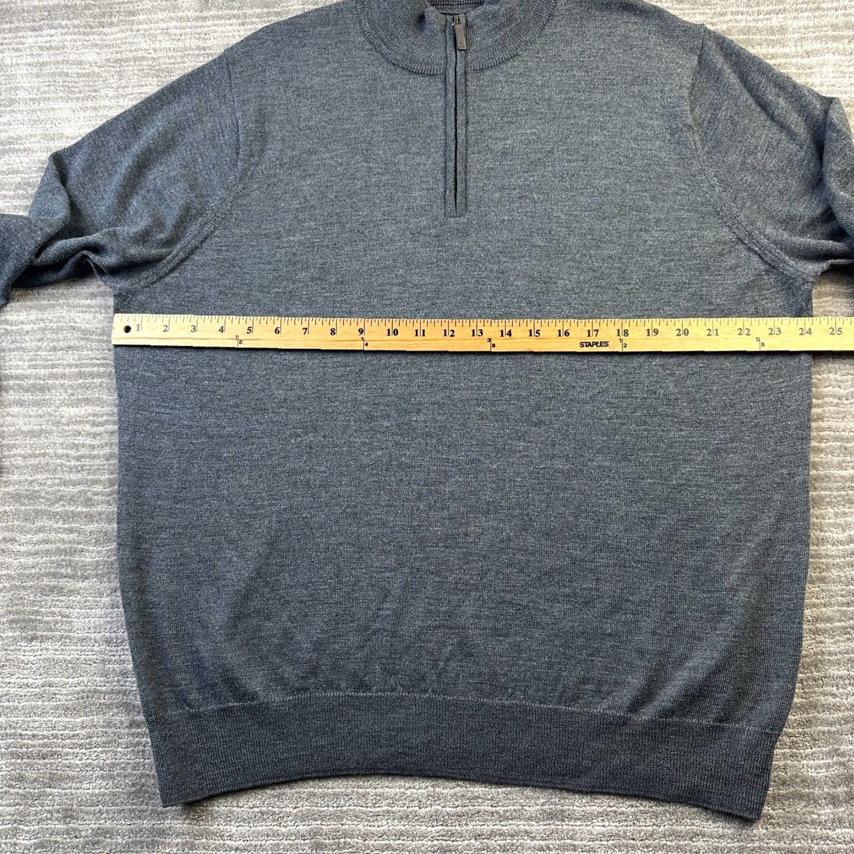 UNTUCKit UNTUCKit Sweater Mens 3XL Gray Knit Merino Wool Pullover Size US XXL / EU 58 / 5 - 7 Thumbnail