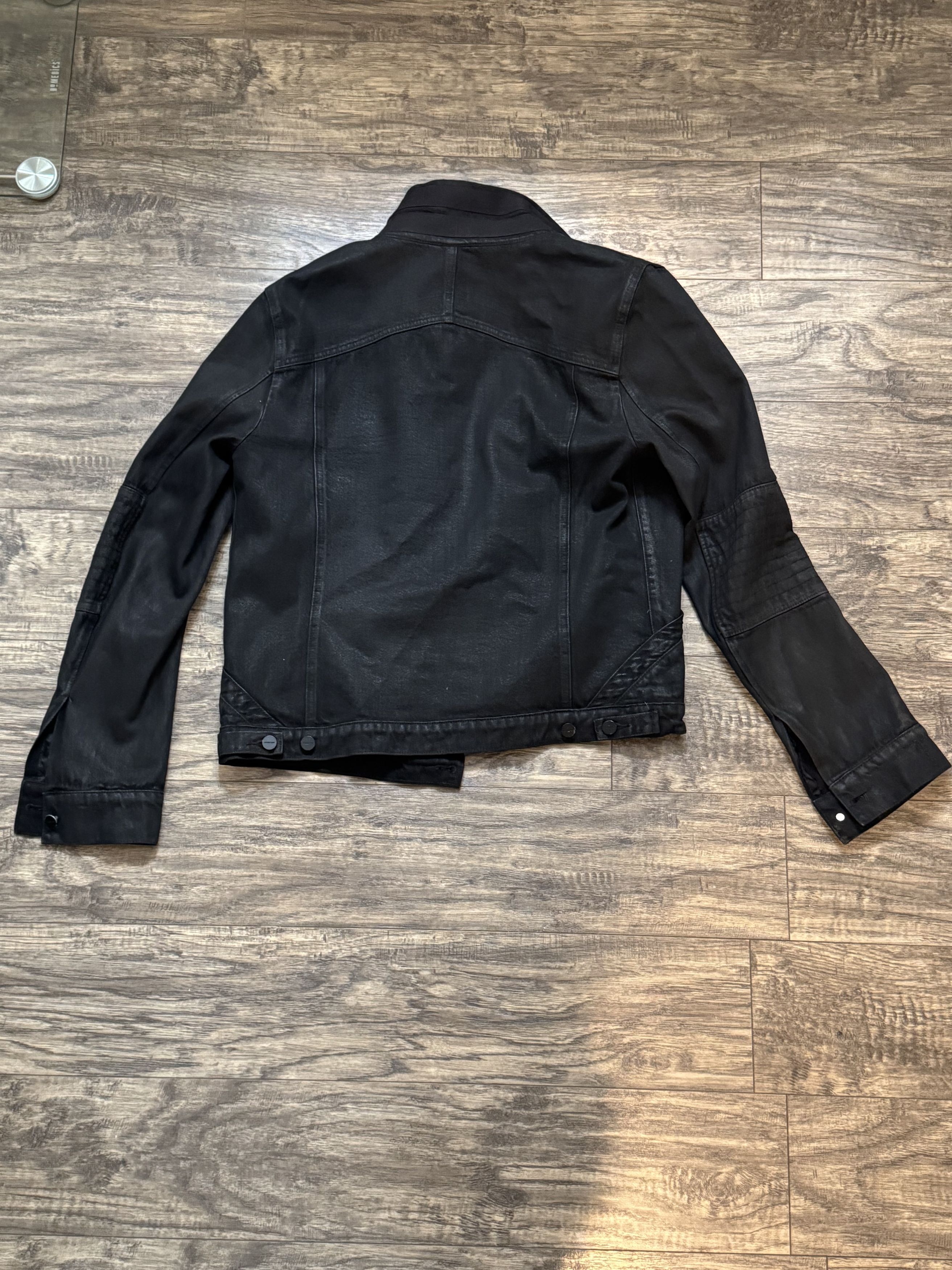 Helmut Lang Helmut Lang Waxed Denim Moto Trucker Jacket Size US M / EU 48-50 / 2 - 6 Thumbnail