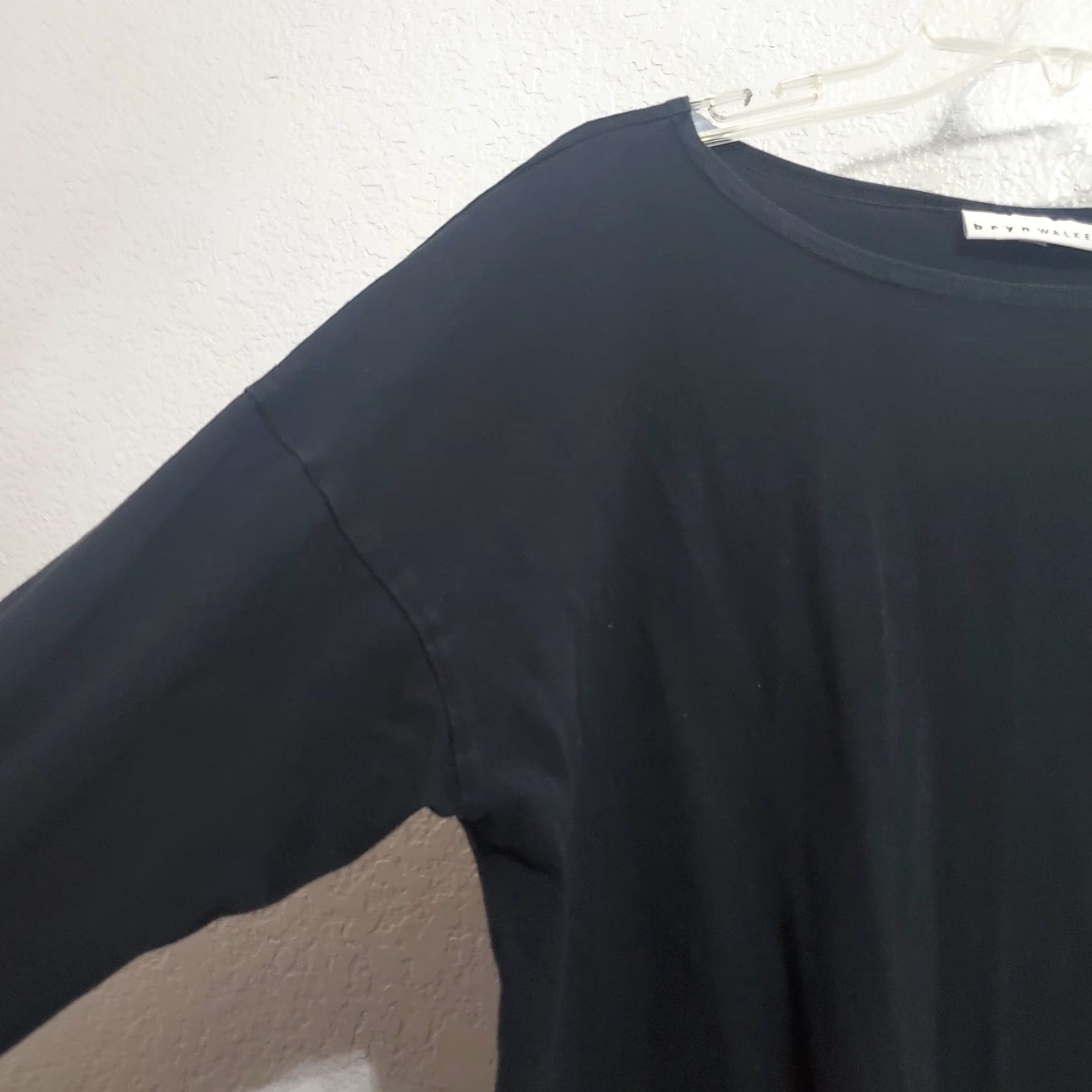 Vintage VINTAGE Bryn Walker Top Women M Black Organic Cotton Long Sleeve Relaxed Minimalist Size M / US 6-8 / IT 42-44 - 6 Thumbnail