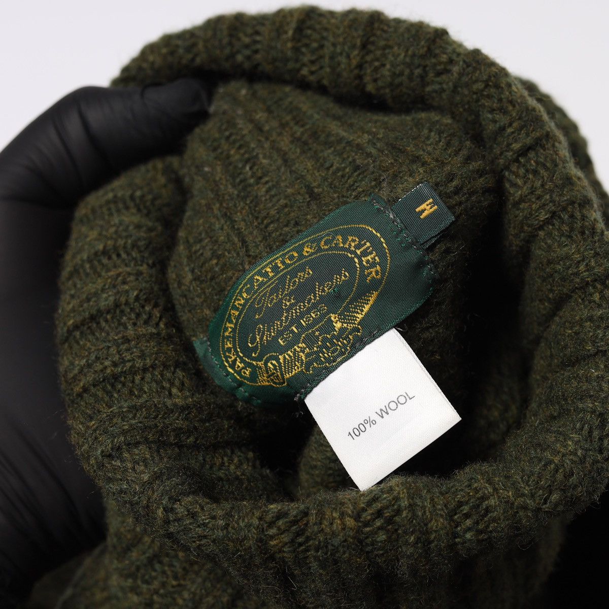 Other Pakeman Catto & Carter Jumper Wool Roll Neck Sweater Green Size US M / EU 48-50 / 2 - 7 Thumbnail