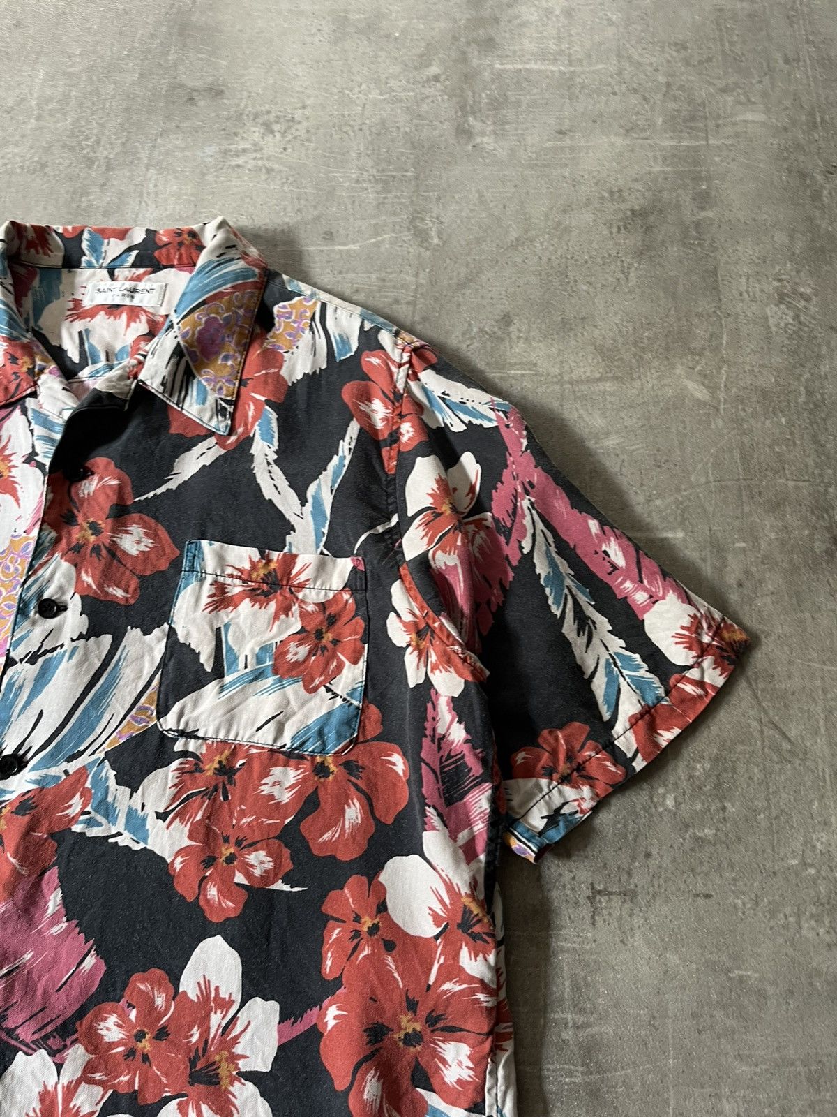 Saint Laurent Paris Saint Laurent Hawaiian S/S 19 short sleeve shirt floral Size US M / EU 48-50 / 2 - 4 Thumbnail