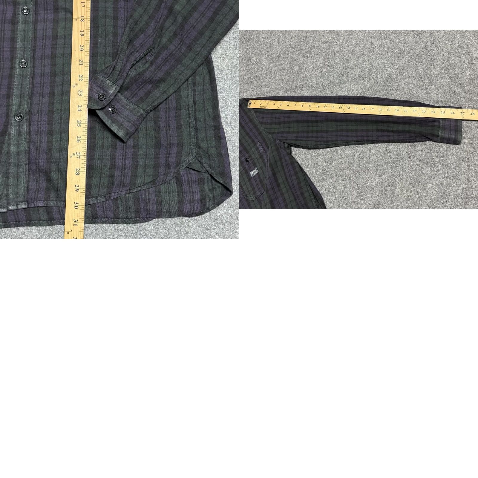 Ralph Lauren Ralph Lauren Denim & Supply Shirt Mens Large Green Black Purple Plaid Long Sleeve Button-Up Regular Fit Multicolor Cotton Flannel Size US L / EU 52-54 / 3 - 8 Thumbnail