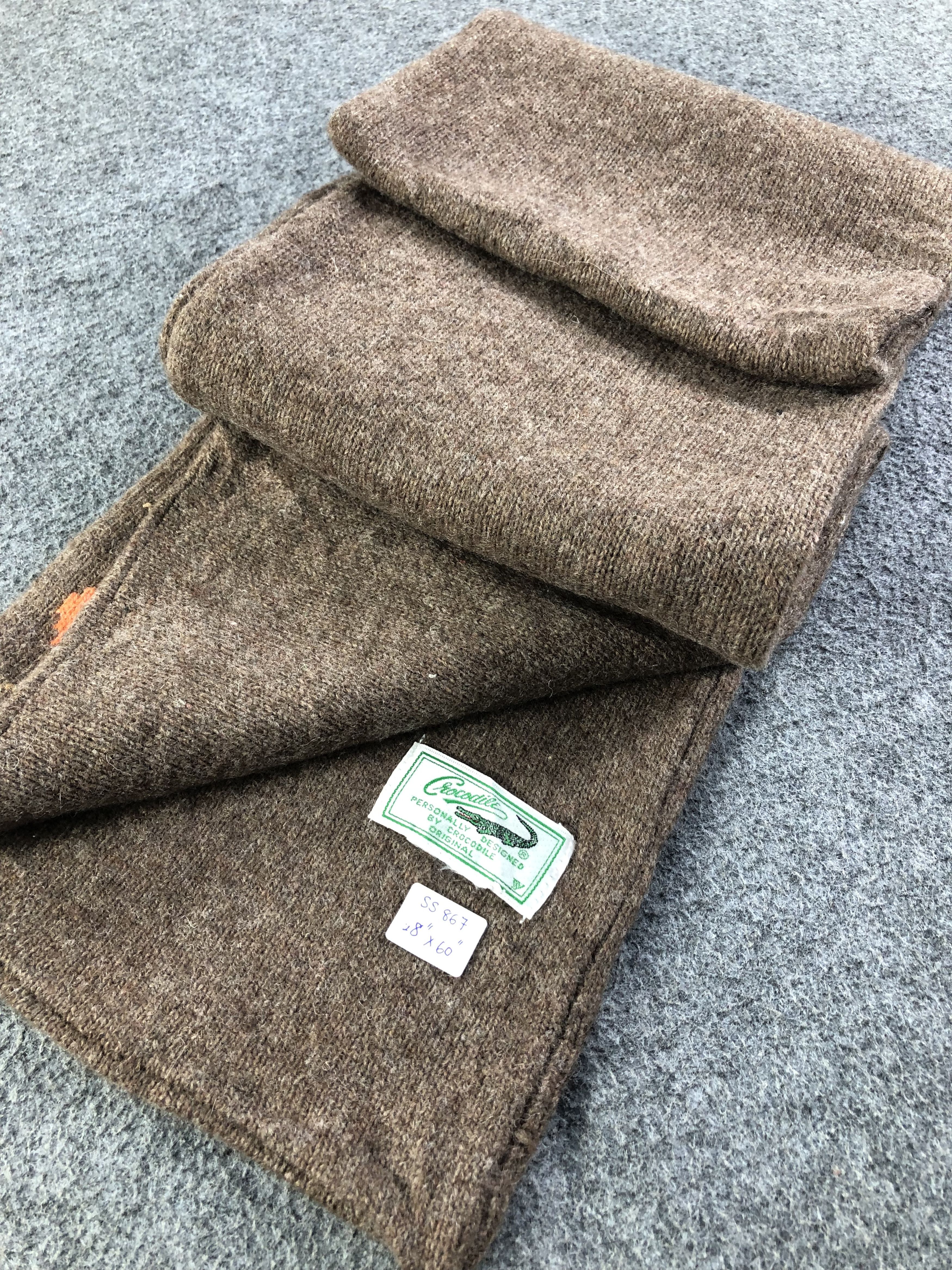 Vintage Crocodile Scarf / Muffler / Neckwear Size ONE SIZE - 2 Thumbnail