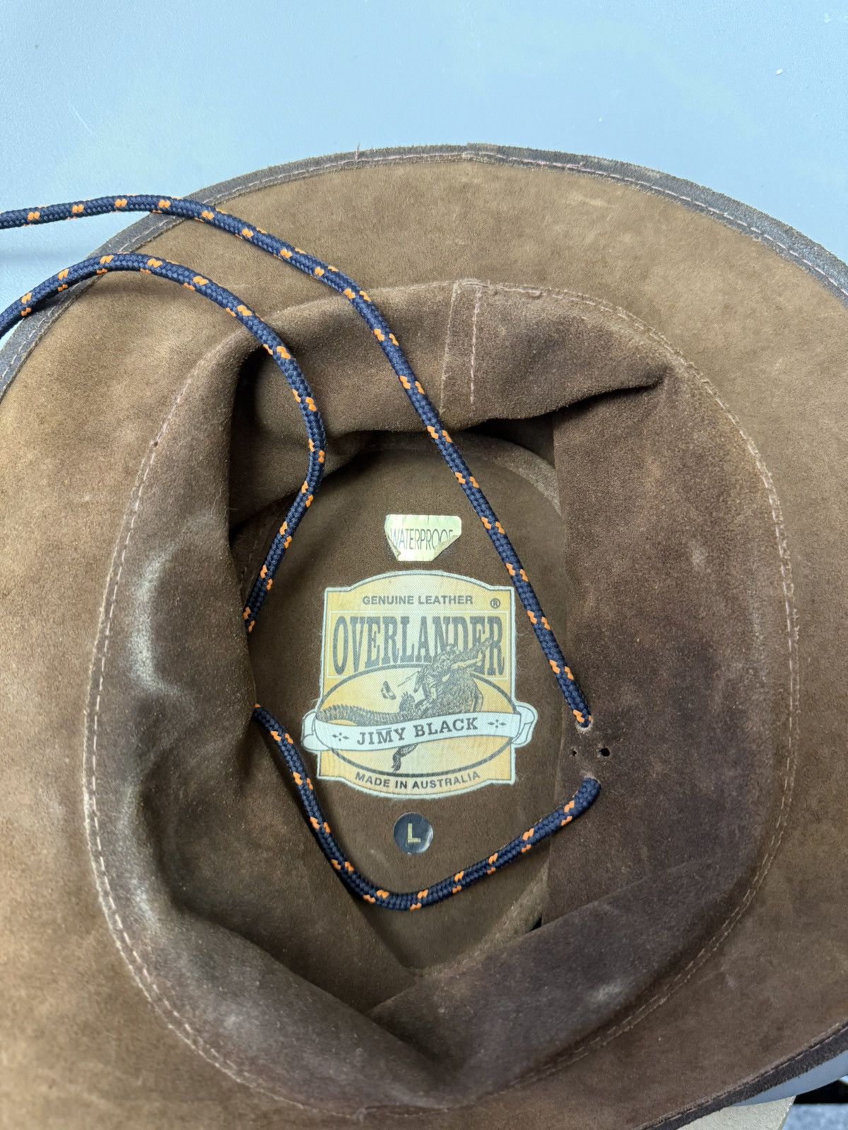 Leather American Cowboy Hat Australian Western Aussie Brown Leather Size ONE SIZE - 13 Thumbnail