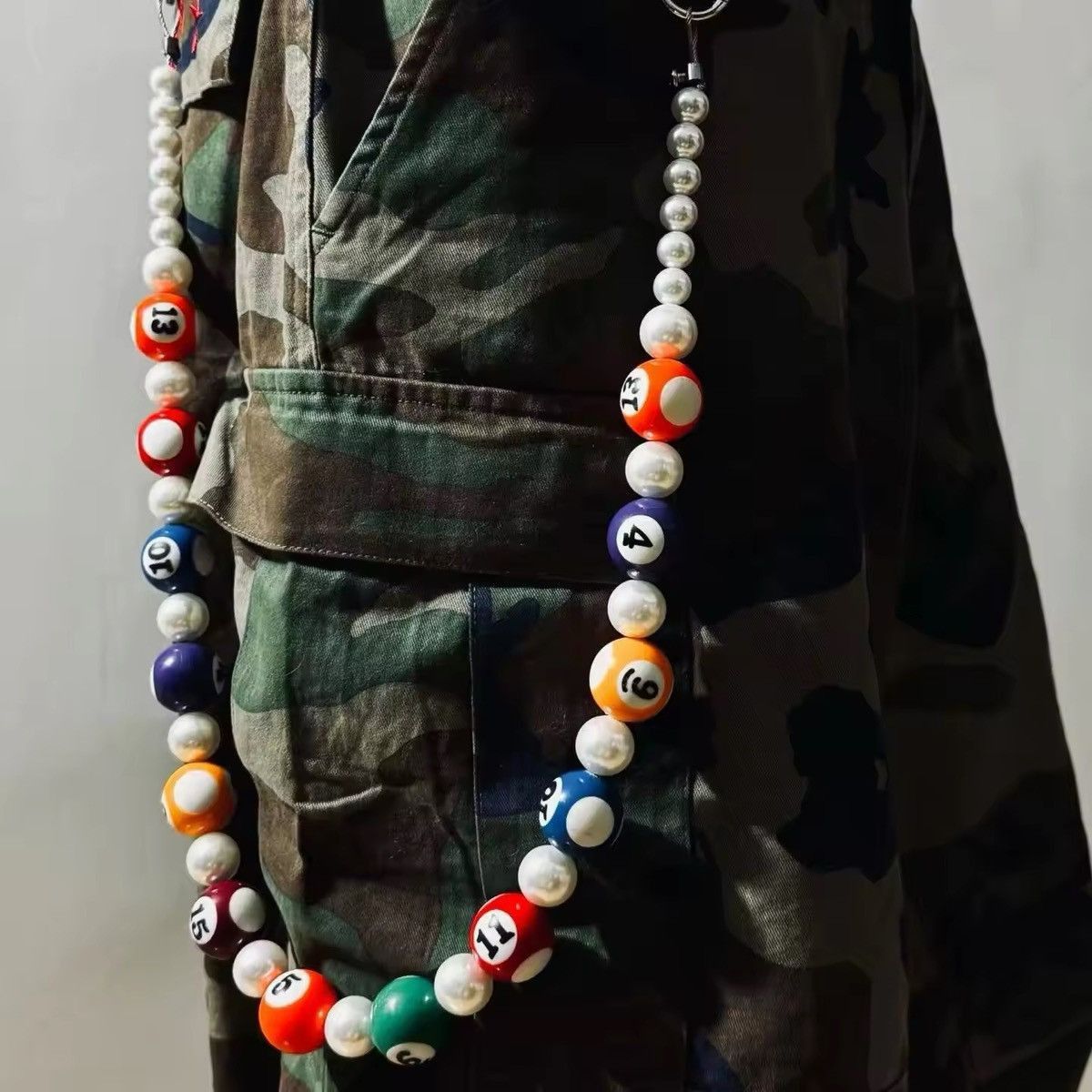 Vintage Exaggerated Billiard Ball Beads Waist Accessories Size ONE SIZE - 1 Thumbnail