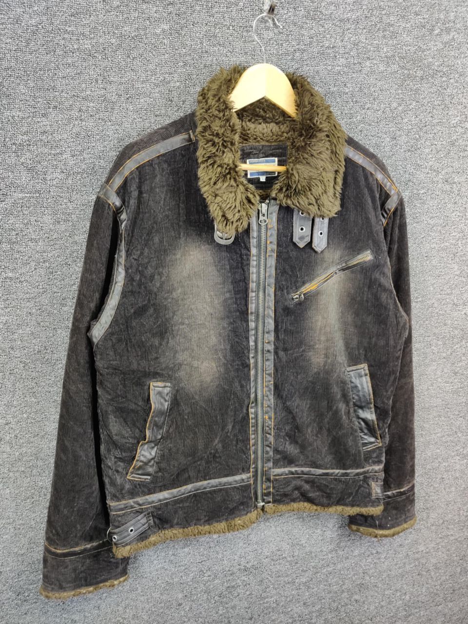 Vintage Vintage Dog House Corduroy Shearling Fur Jacket Size US L / EU 52-54 / 3 - 5 Thumbnail