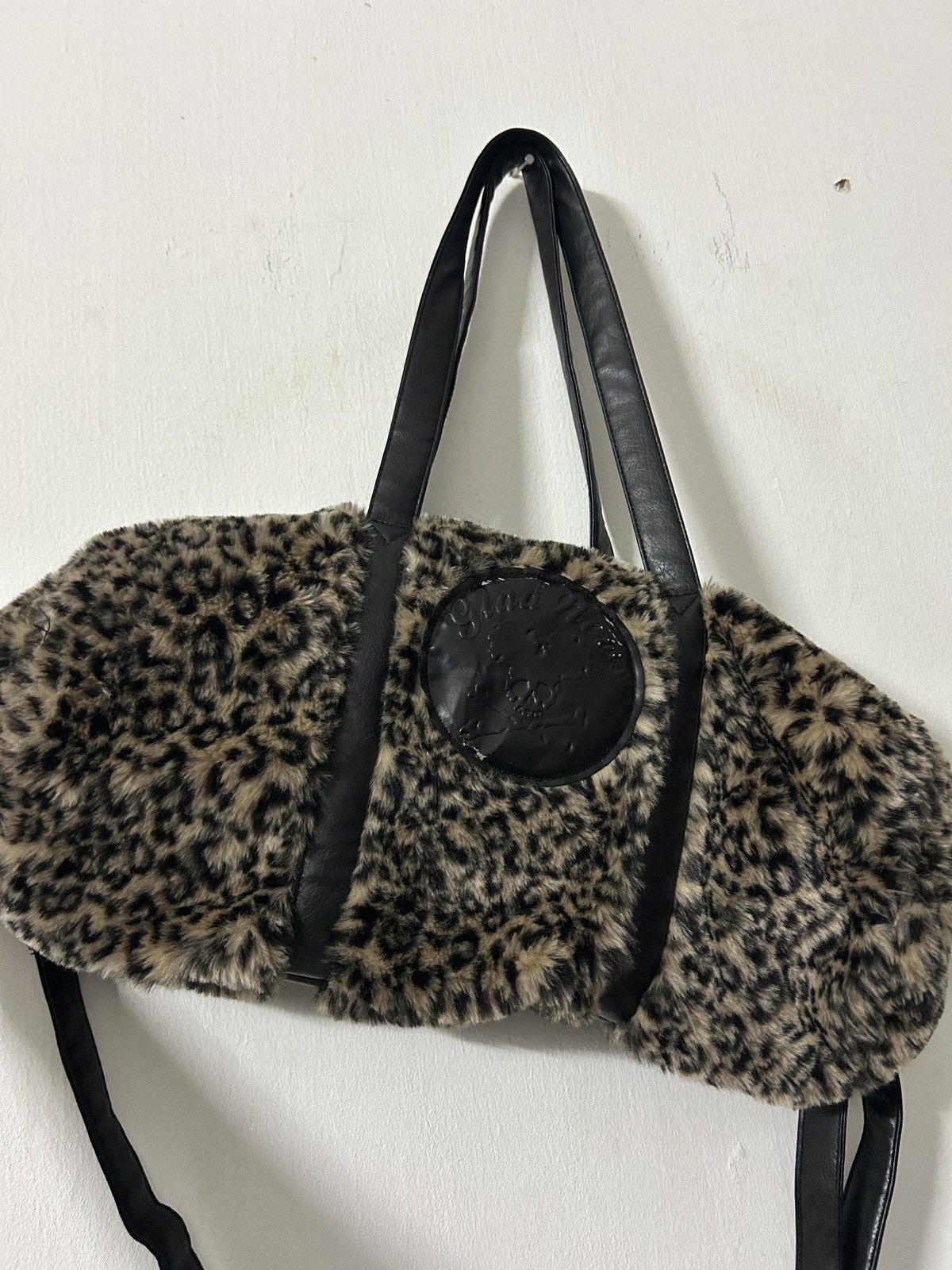 If Six Was Nine Glad news skull japanese punk leopard duffle bag Size ONE SIZE - 3 Thumbnail