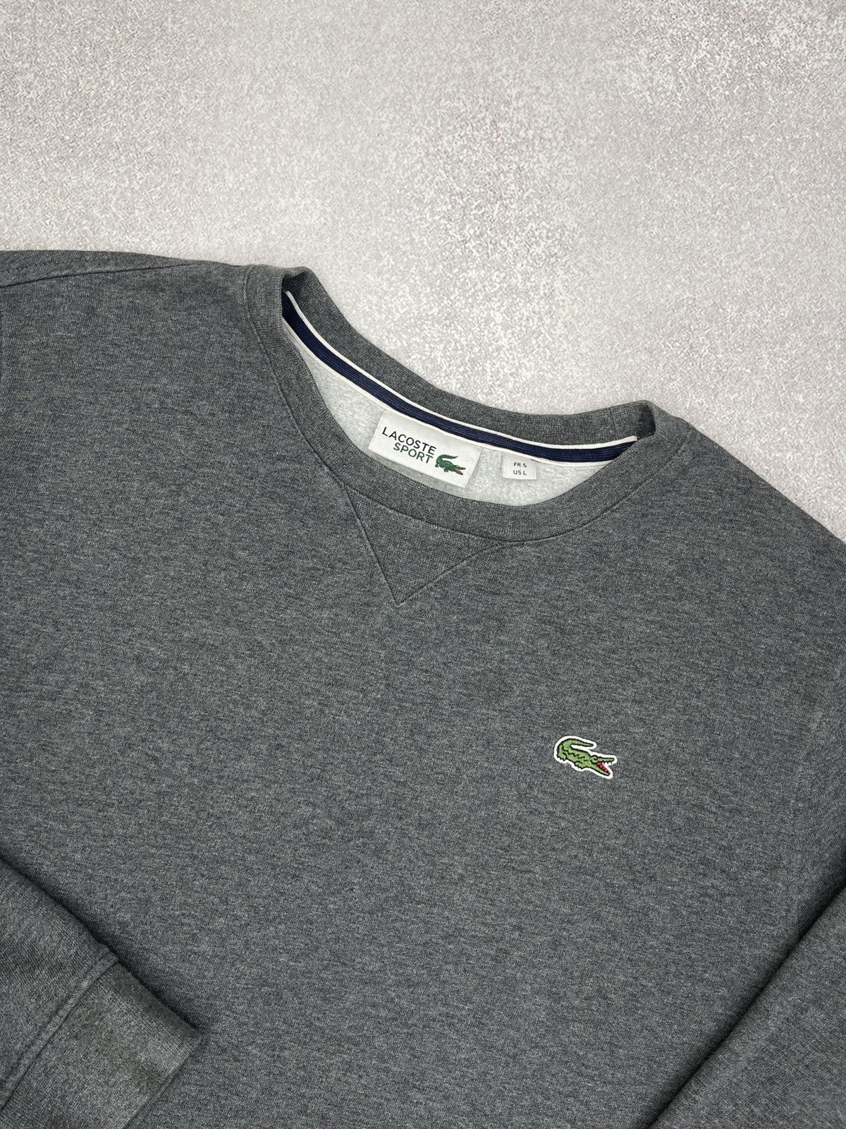 Lacoste Mens Lacoste Crew Sweatshirt Grey Size L Size US L / EU 52-54 / 3 - 4 Thumbnail