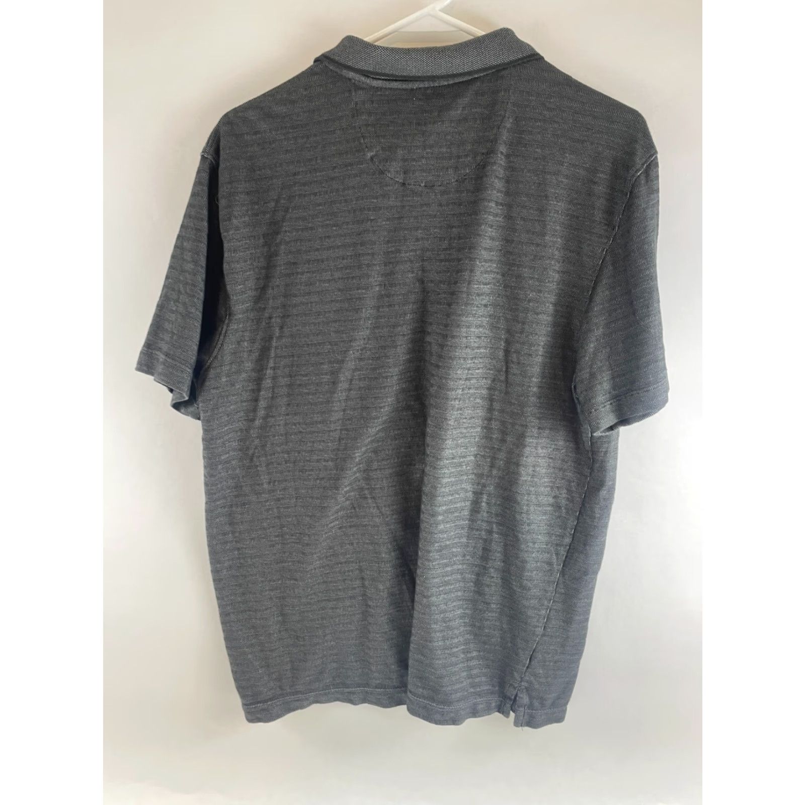Van Heusen Van Heusen Flex Polo Shirt Men L Gray Black Short Sleeve Pocket Shirt Polo Size US L / EU 52-54 / 3 - 2 Thumbnail