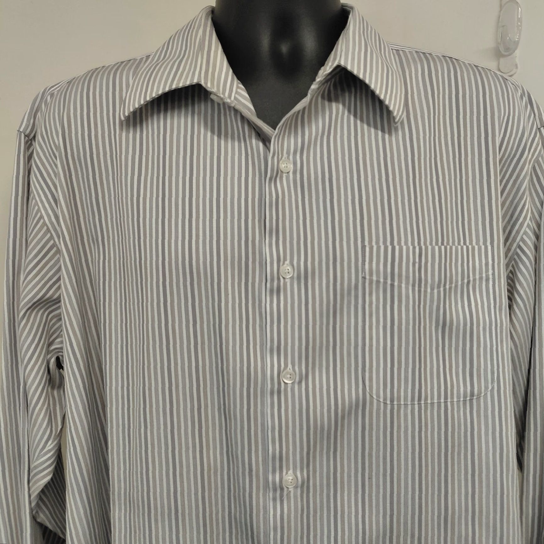 Needles Roberto Villini Shirt Men's Sz 18 34-35 Non-Iron Single Needle Business Dadcore Size US XXL / EU 58 / 5 - 4 Thumbnail