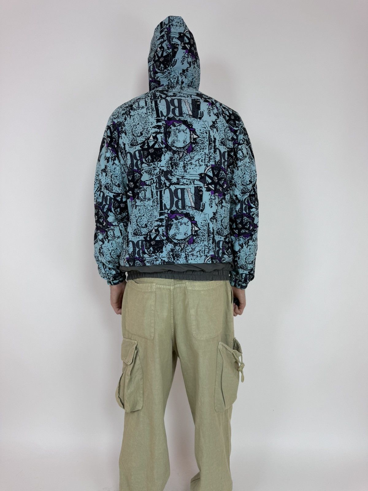Vintage Active Swiss Design multicolour jacket 1/4 zip anorak Size US L / EU 52-54 / 3 - 4 Thumbnail