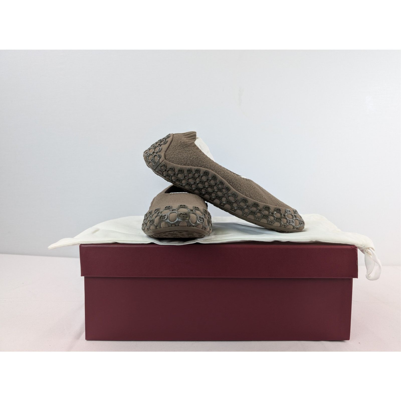 Gucci o1rshd1 Elastic Fabric Monogram Sneakers in Green Size US 10 / EU 43 - 18 Thumbnail