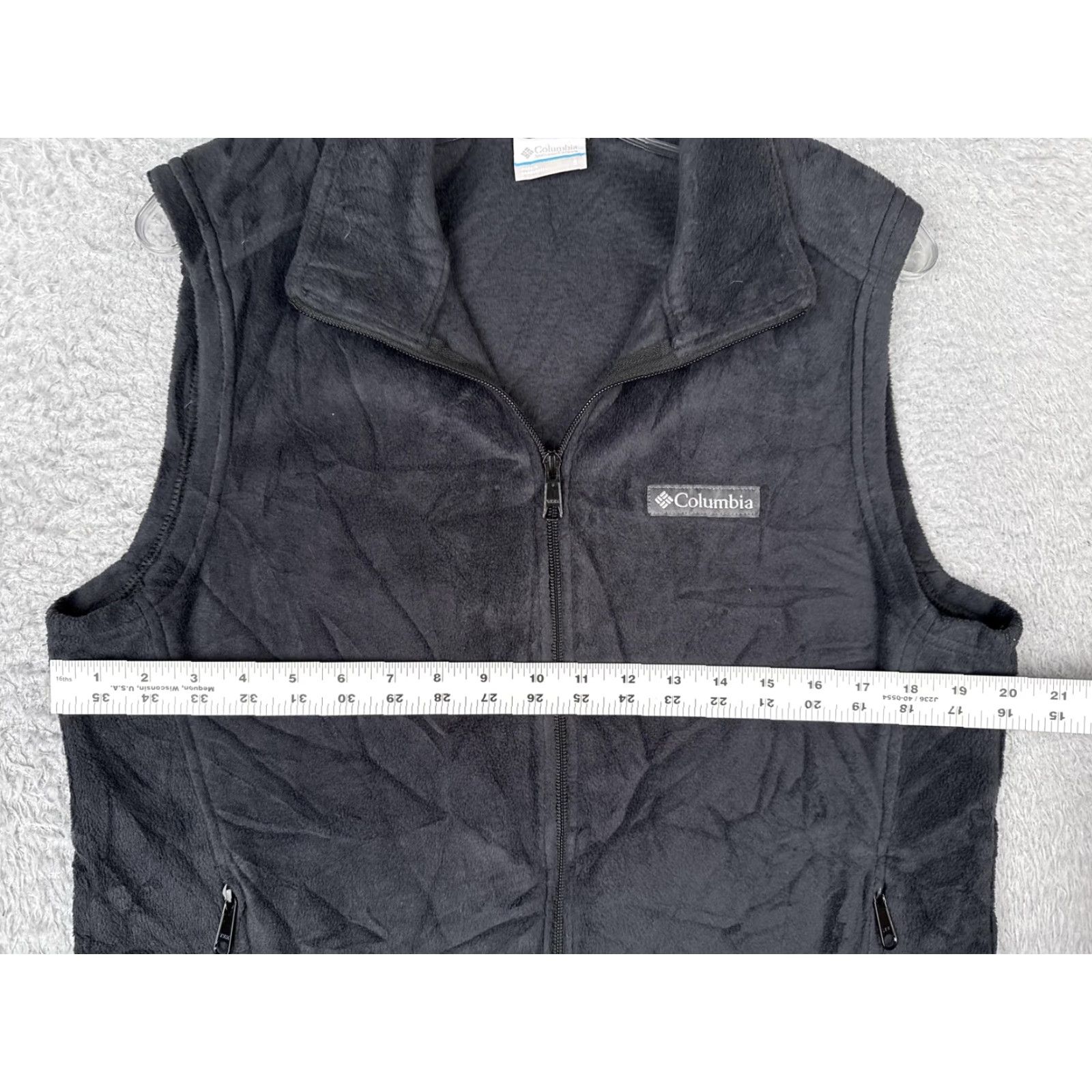 Vintage Columbia Vest Mens S Black Fleece Full Zip Pockets Outdoor Hiking Sleeveless Casual Travel Size US S / EU 44-46 / 1 - 7 Thumbnail