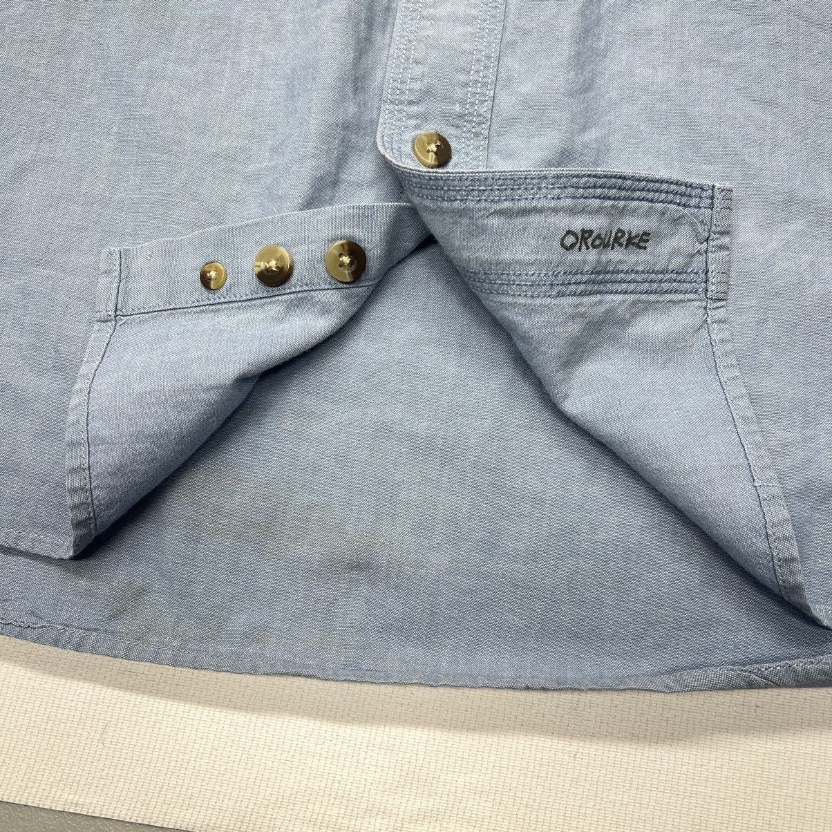 Cabelas × Vintage Cabelas Button Down Shirt Blue Short Sleeve Outdoor Gear Size US XXL / EU 58 / 5 - 8 Thumbnail