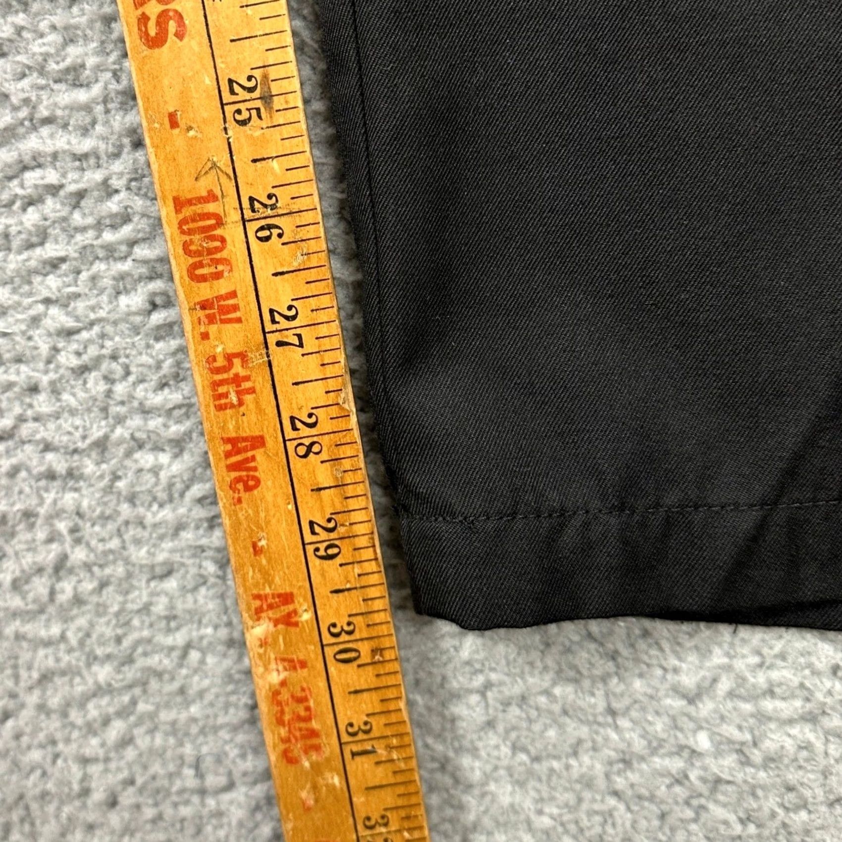Obey VINTAGE? NO Obey Pants Mens M Black Chino Tapered Elastic Waist Drawstring Pockets Slant 30x29.5 Button Size US 30 / EU 46 - 7 Thumbnail