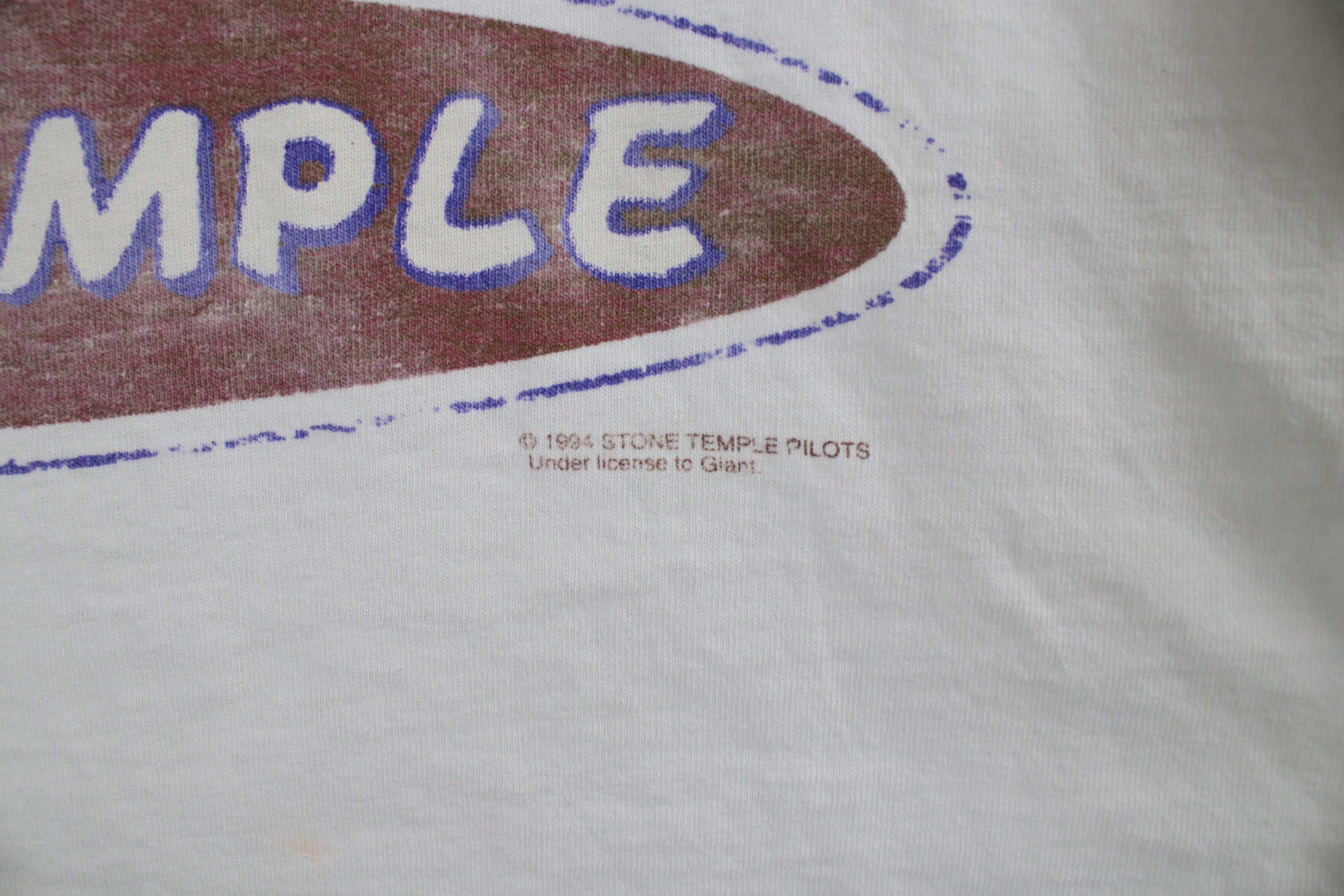 Giant Vintage 90s Giant Spell Stone Temple Pilots Band T-Shirt USA Size US XL / EU 56 / 4 - 5 Thumbnail