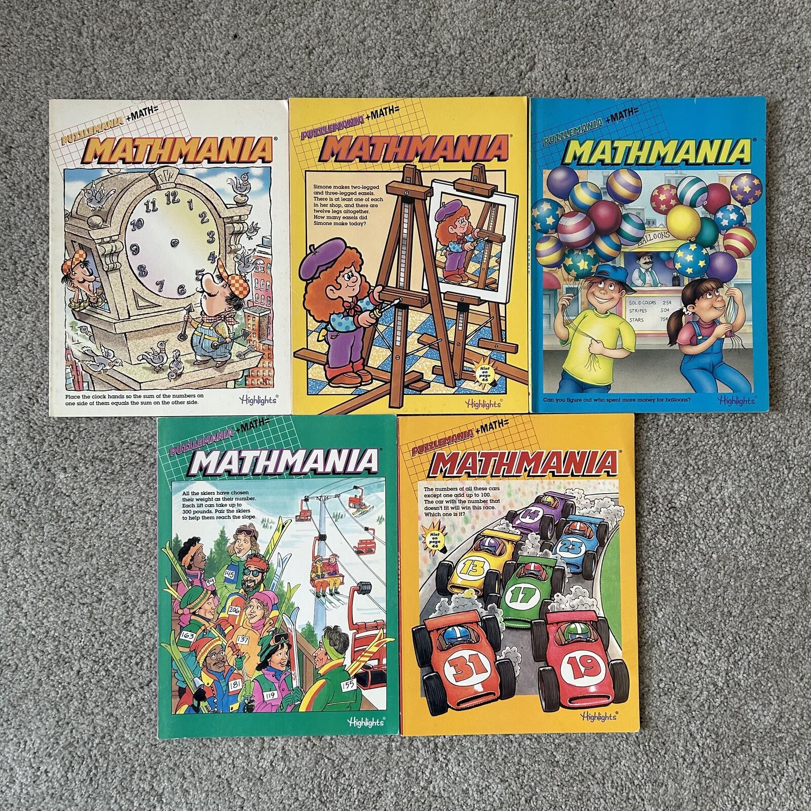 Other Set of 5 Vintage Mathmania Educational Workbooks Size ONE SIZE - 1 Thumbnail