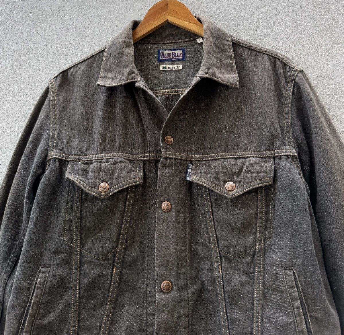 Blue Blue Japan Vintage Blue Blue Japan Denim Trucker Jacket Size US L / EU 52-54 / 3 - 6 Thumbnail