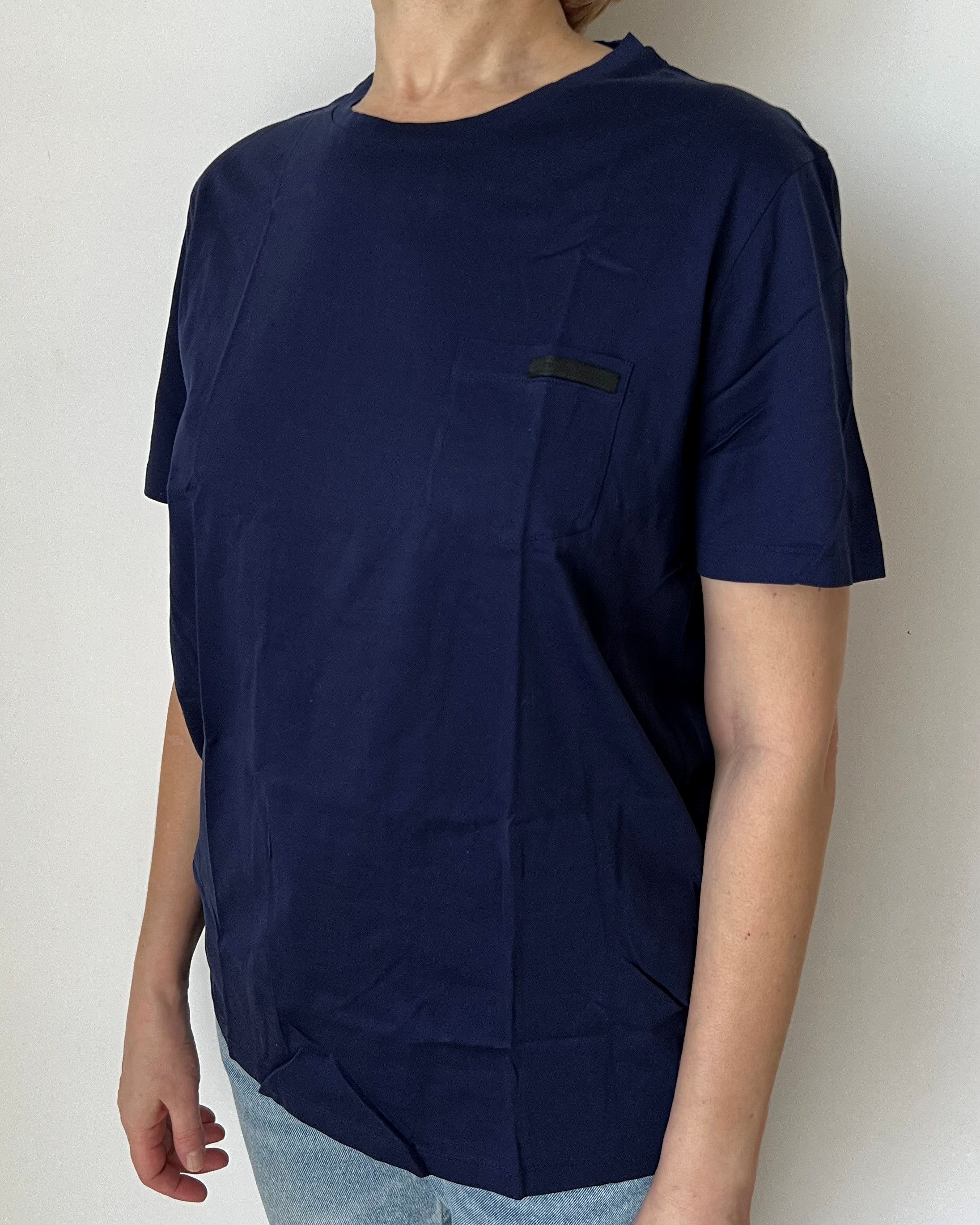 Prada PRADA MILANO BLACK LABEL TOP T-SHIRT BLUE WITH POCKET Size XL / US 12-14 / IT 48-50 - 2 Thumbnail