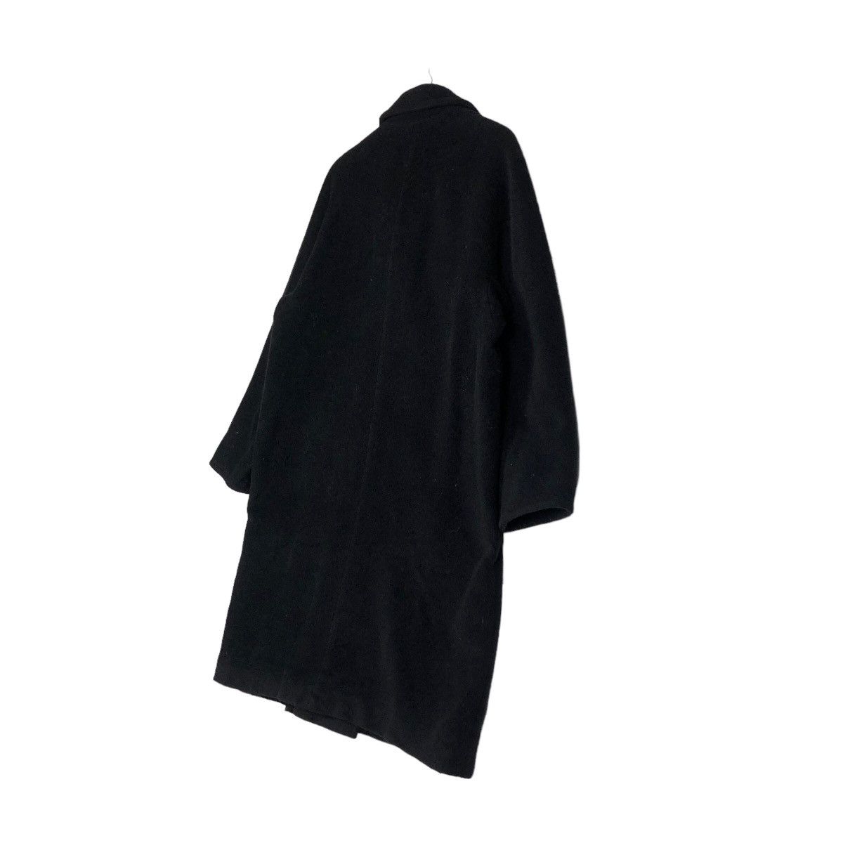 Japanese Brand 🔥Rich Black - Long Fly Coats Wool Herringbone Marella Size US M / EU 48-50 / 2 - 10 Thumbnail