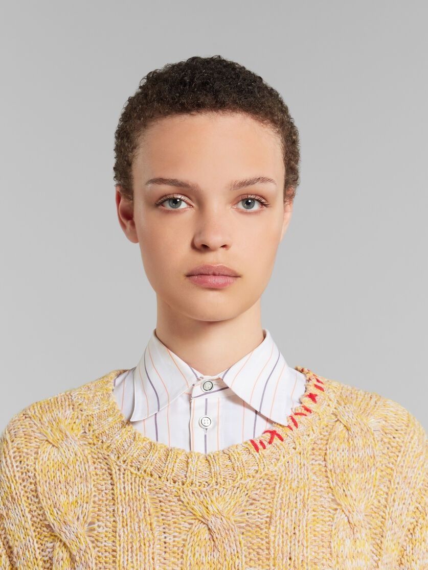 Marni o1w1db10125 Mouline Jumper in Yellow Size XL / US 12-14 / IT 48-50 - 5 Thumbnail
