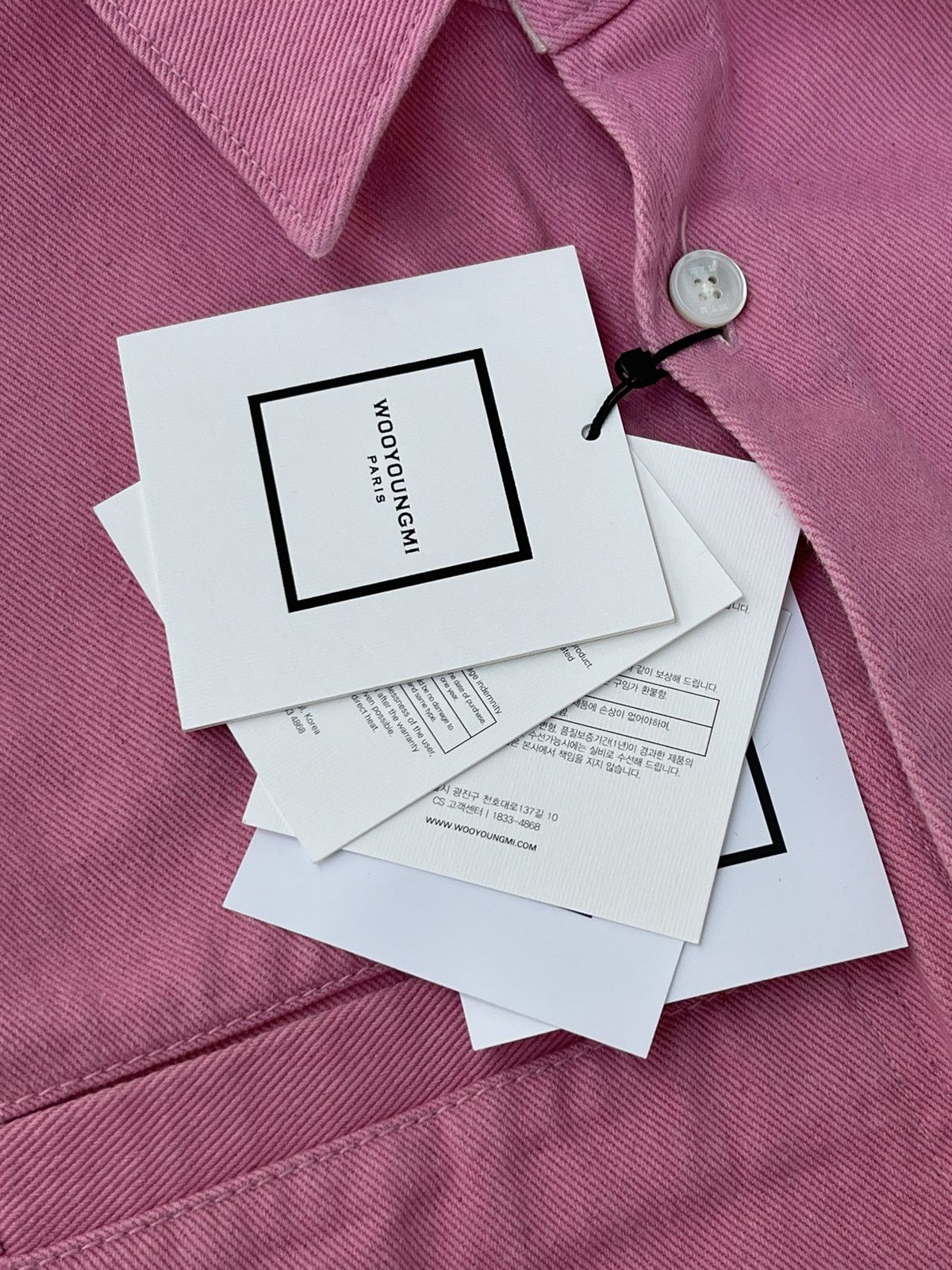 Wooyoungmi !DS! SS23 Wooyoungmi Pink Short Sleeve Boxy Shirt Size US M / EU 48-50 / 2 - 22 Thumbnail