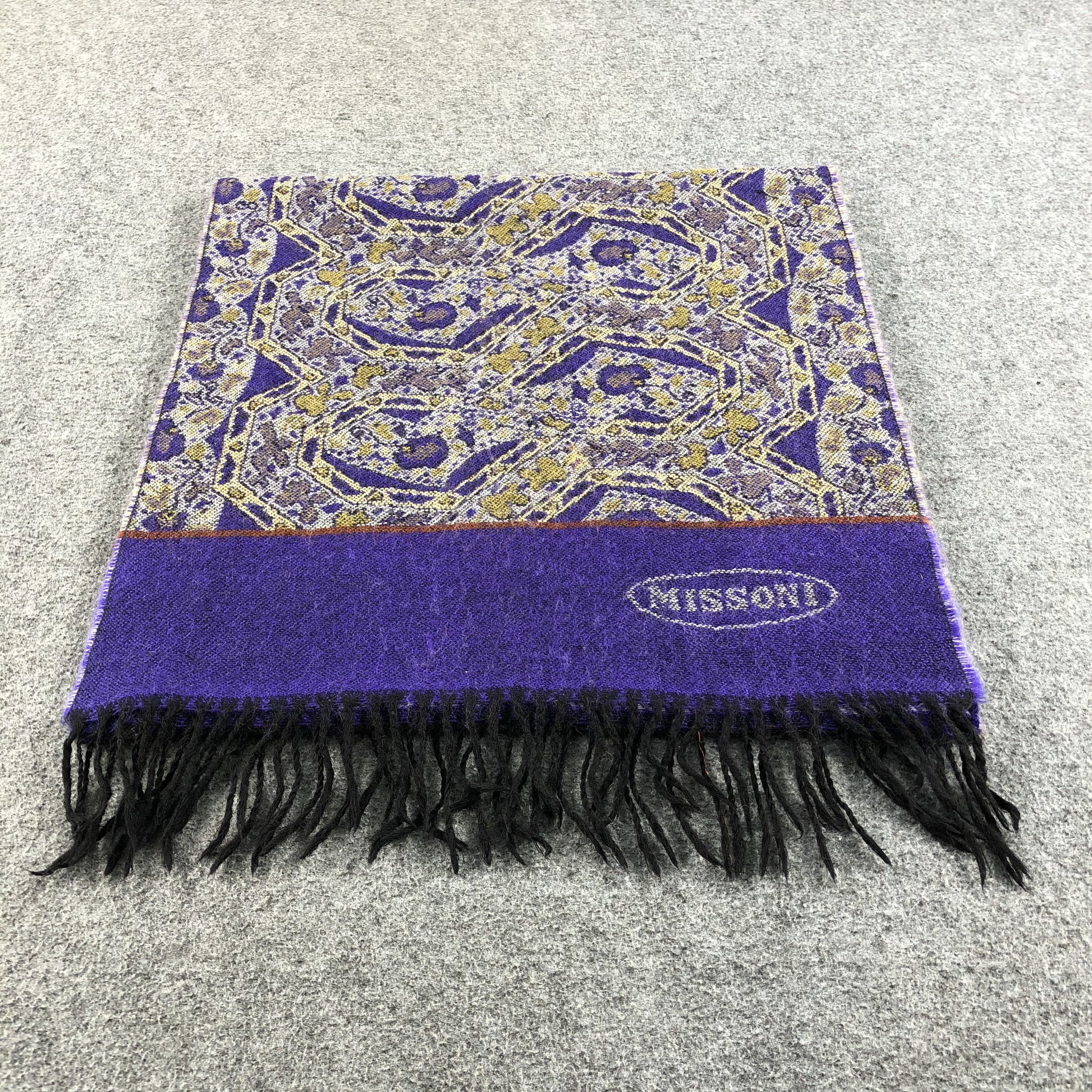 Missoni Missoni Baroque Wool Scarf Muffler V749 Size ONE SIZE - 2 Thumbnail