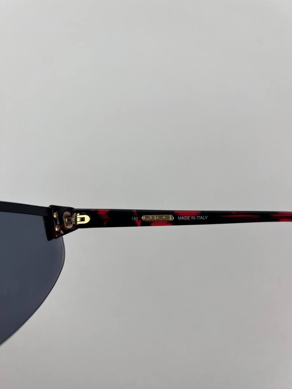 Gucci Gucci 90s Vintage Sunglasses Brown Tortoise 2139 S Unisex Size ONE SIZE - 8 Thumbnail
