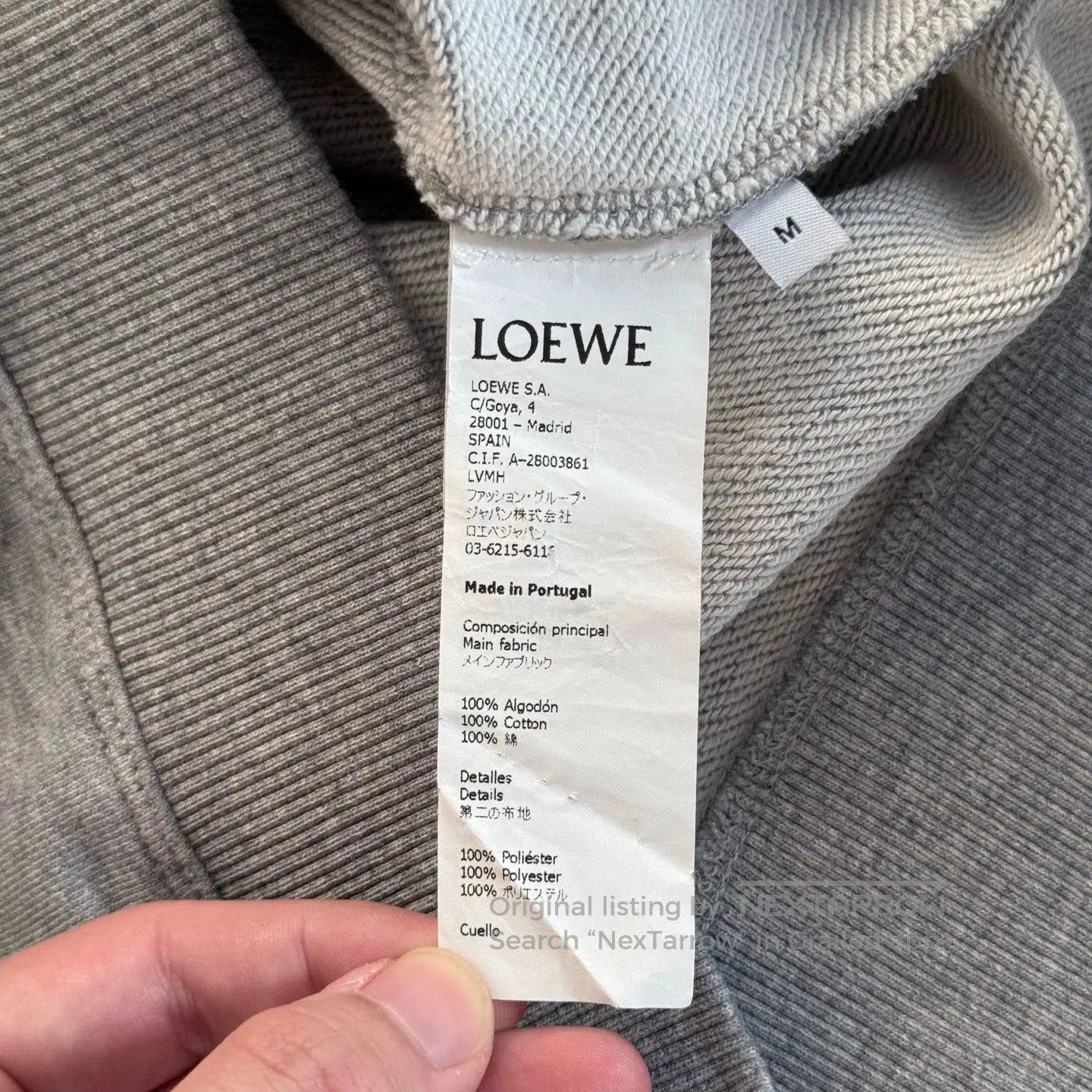 Loewe LOEWE Gray Sweatshirt M Size. Size US M / EU 48-50 / 2 - 6 Thumbnail
