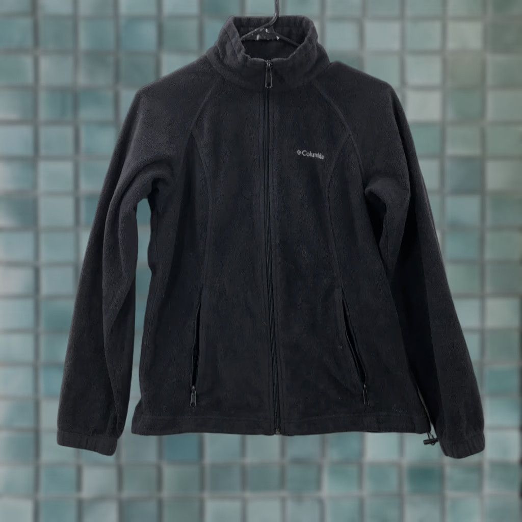 Vintage VINTAGE Columbia Womens Black Fleece Long Sleeve Pockets Full Zip Jacket Size Small Size S / US 4 / IT 40 - 1 Thumbnail