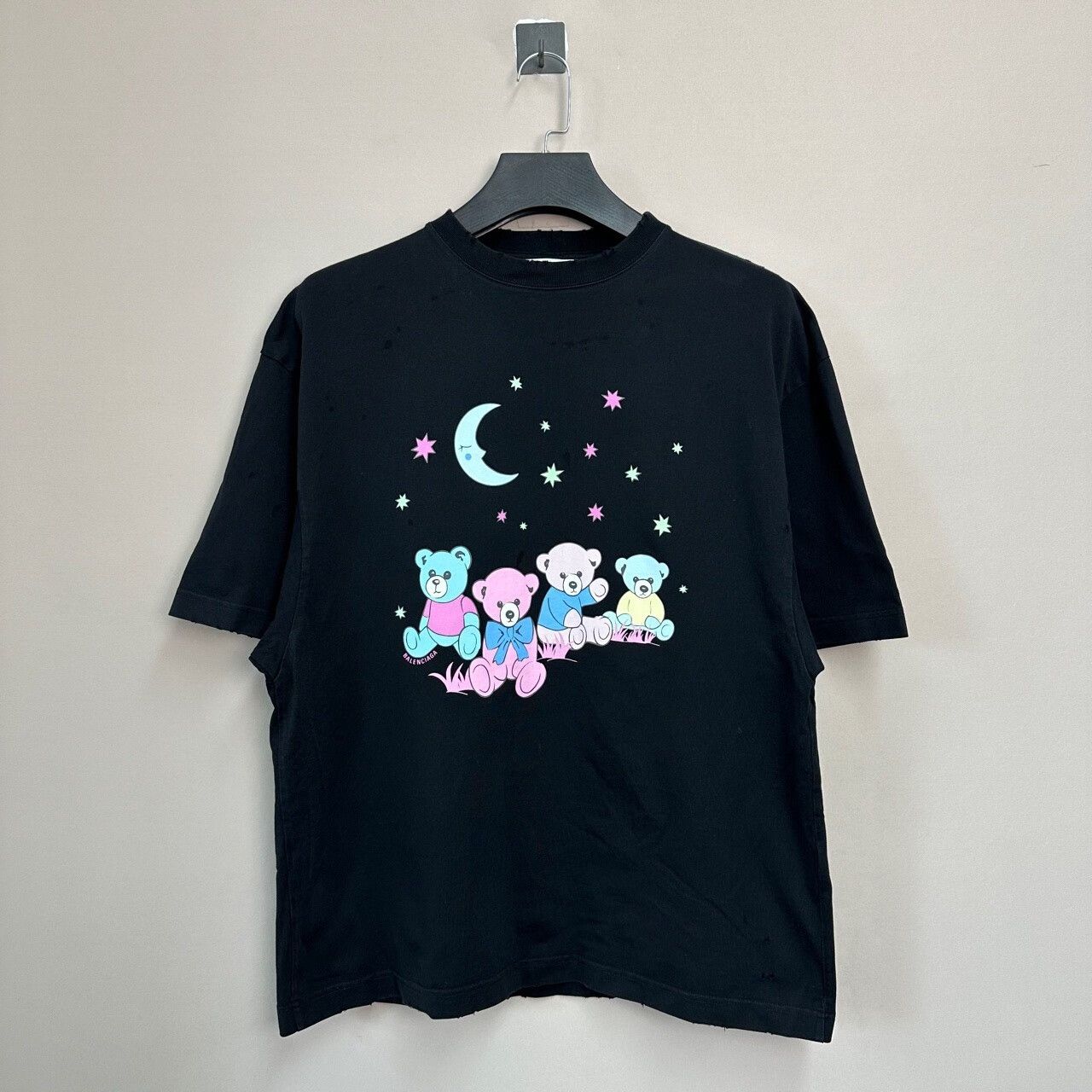 Balenciaga Moon Bear Graphic Short Sleeve Tee