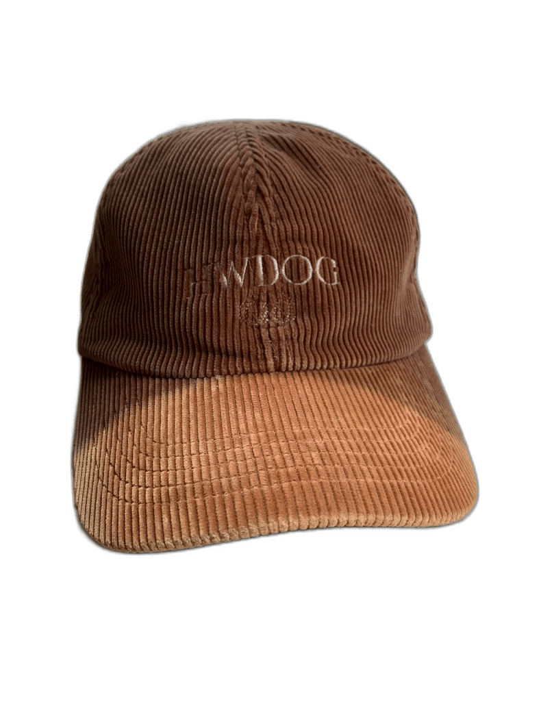 brown corduroy H.W.dog cap