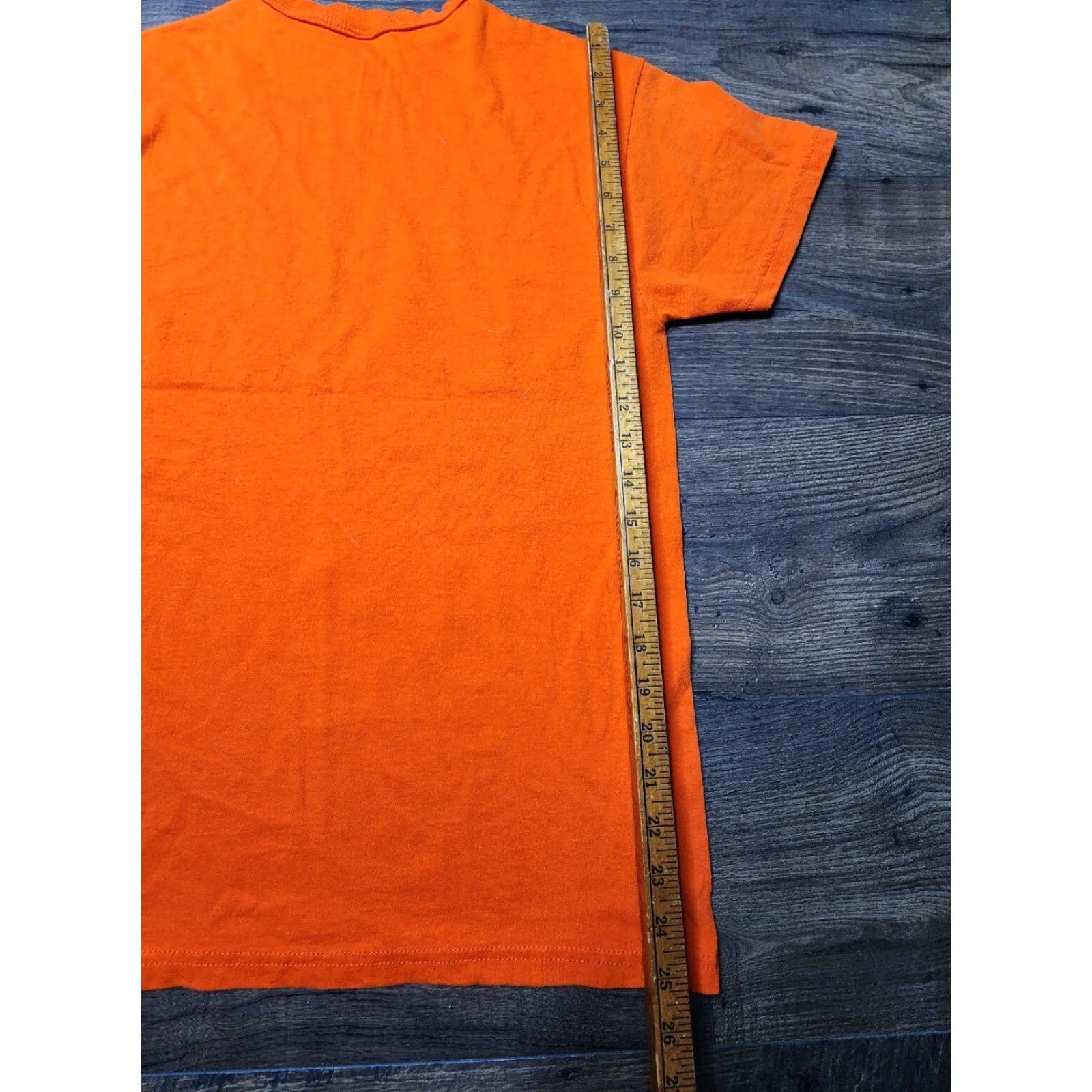 Russell Athletic VINTAGE Russell Athletic T Shirt Mens S Orange Crew Neck Short Sleeve Cotton USA 1990s Basic Tee Size US S / EU 44-46 / 1 - 3 Thumbnail