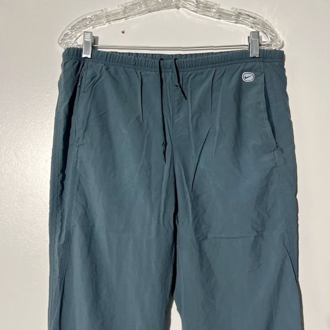 Nike VINTAGE Nike Sportswear Blue Straight Leg Track pants WOMANS M Pants Size M 90s Theme Size 32" / US 10 / IT 46 - 3 Thumbnail