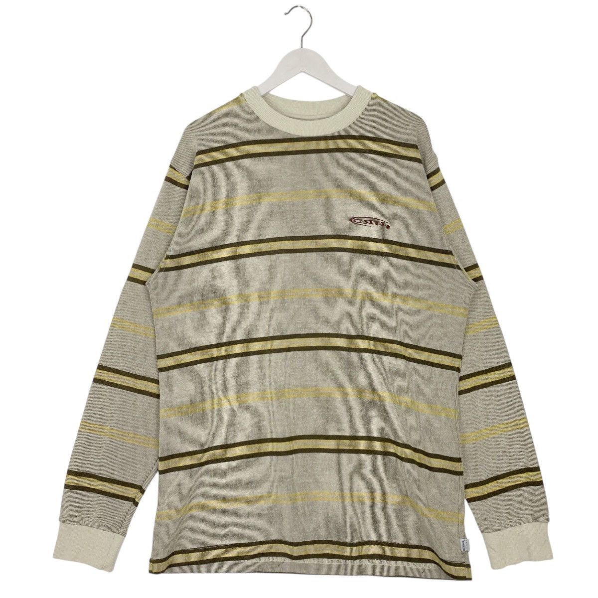 Other Vintage CRU Surf Design Striped Sweater Pullover Jumper XL Size US XL / EU 56 / 4 - 1 Thumbnail