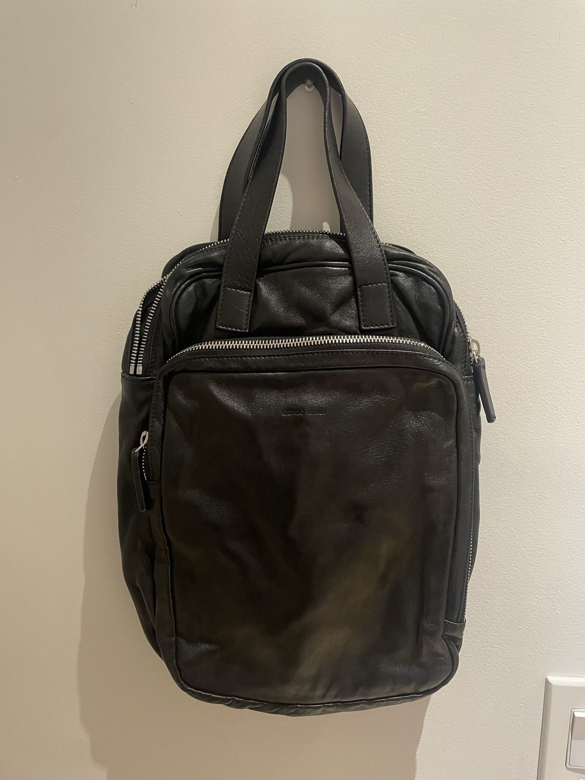 Giorgio Armani Leather top handle bag Size ONE SIZE - 6 Thumbnail
