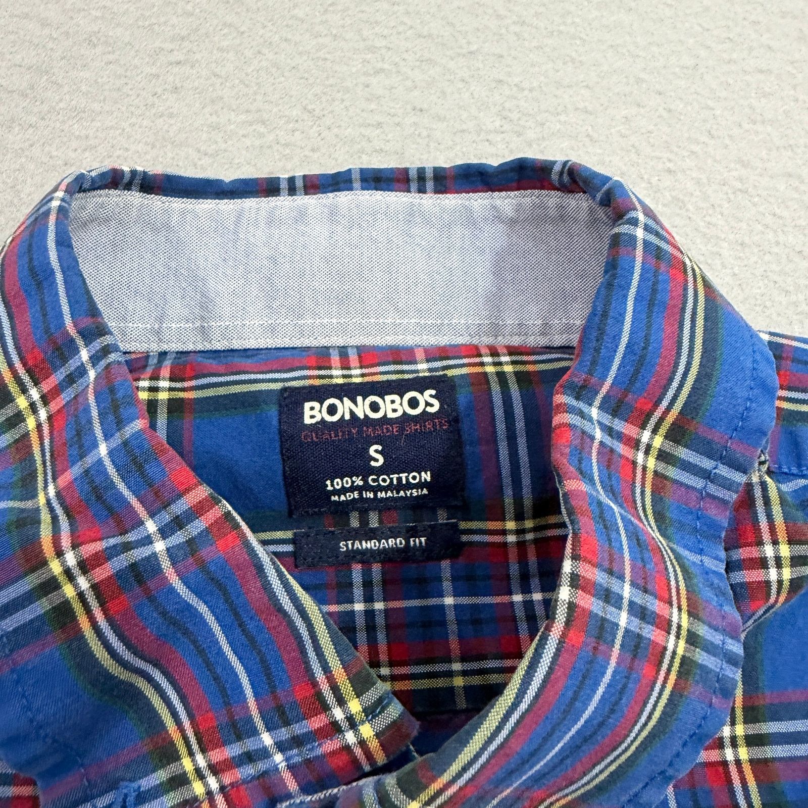 Bonobos Bonobos Shirt Men's Small Blue Red Plaid Long Sleeve Button Size US S / EU 44-46 / 1 - 5 Thumbnail