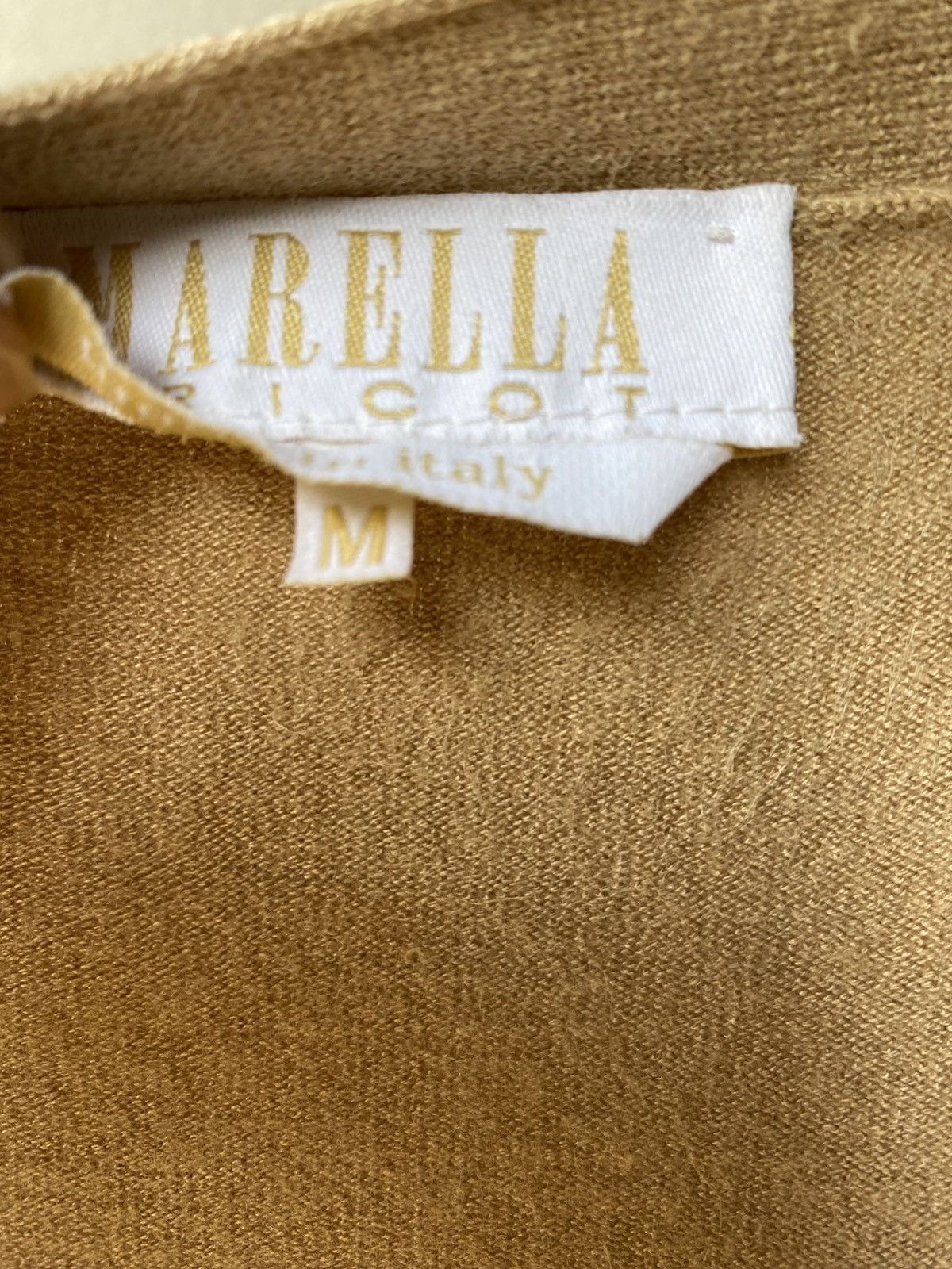 Marella MARELLA Brown Soft Knit Deep-V Cardigan Size M / US 6-8 / IT 42-44 - 4 Thumbnail