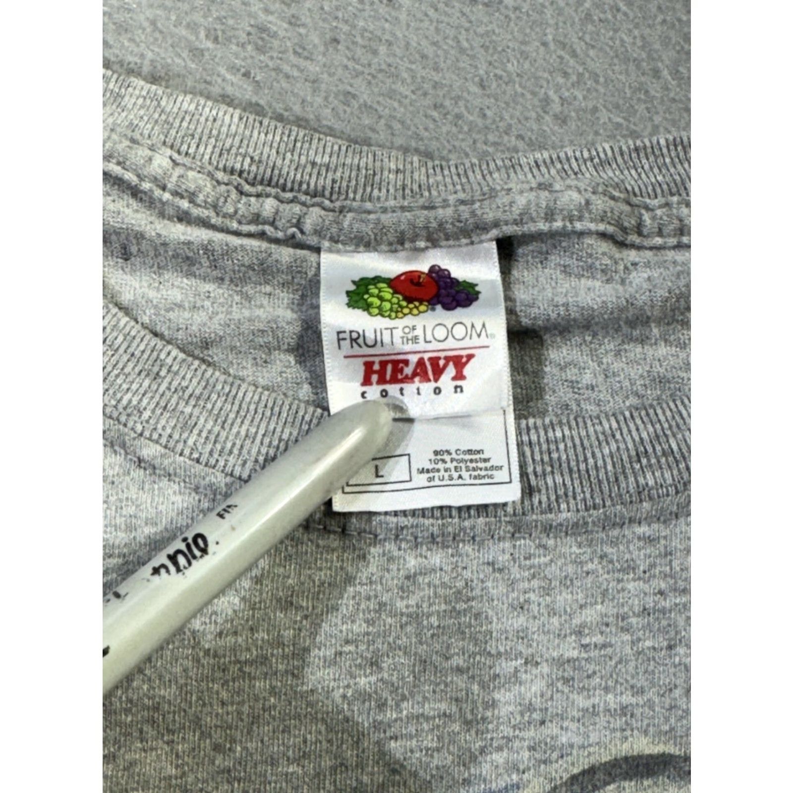 Fruit Of The Loom VINTAGE Fruit of the Loom Shirt Men Large Gray USA Peace Sign 76 Graphic Patriotic Tee Size US L / EU 52-54 / 3 - 3 Thumbnail