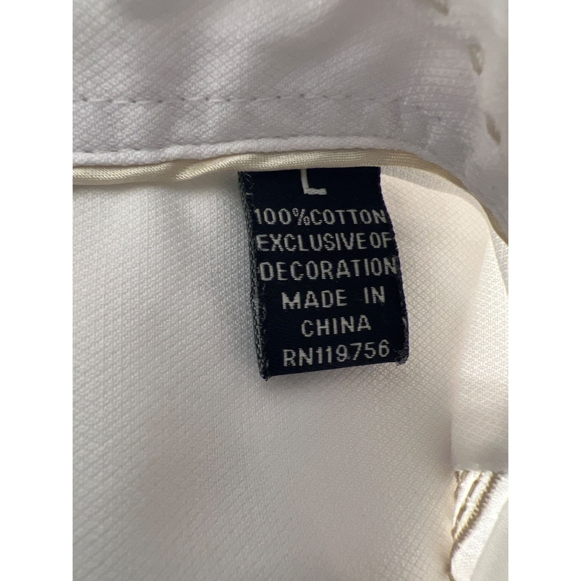 Other J. Campbell Los Angeles White Embroidered Button-Up Shirt L Size US L / EU 52-54 / 3 - 5 Thumbnail