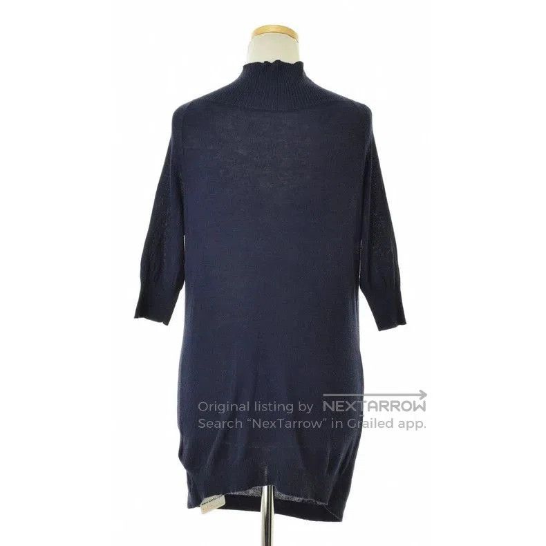 Yohji Yamamoto Yohji Yamamoto Navy Layered Long Top Size US M / EU 48-50 / 2 - 2 Thumbnail