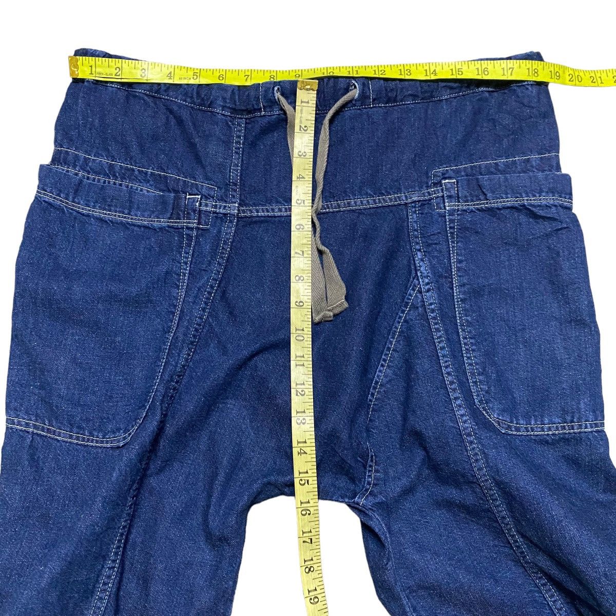 TIGRE BROCANTE BROCANTE Denim Cropped Pants Drawstring Size US 32 / EU 48 - 17 Thumbnail