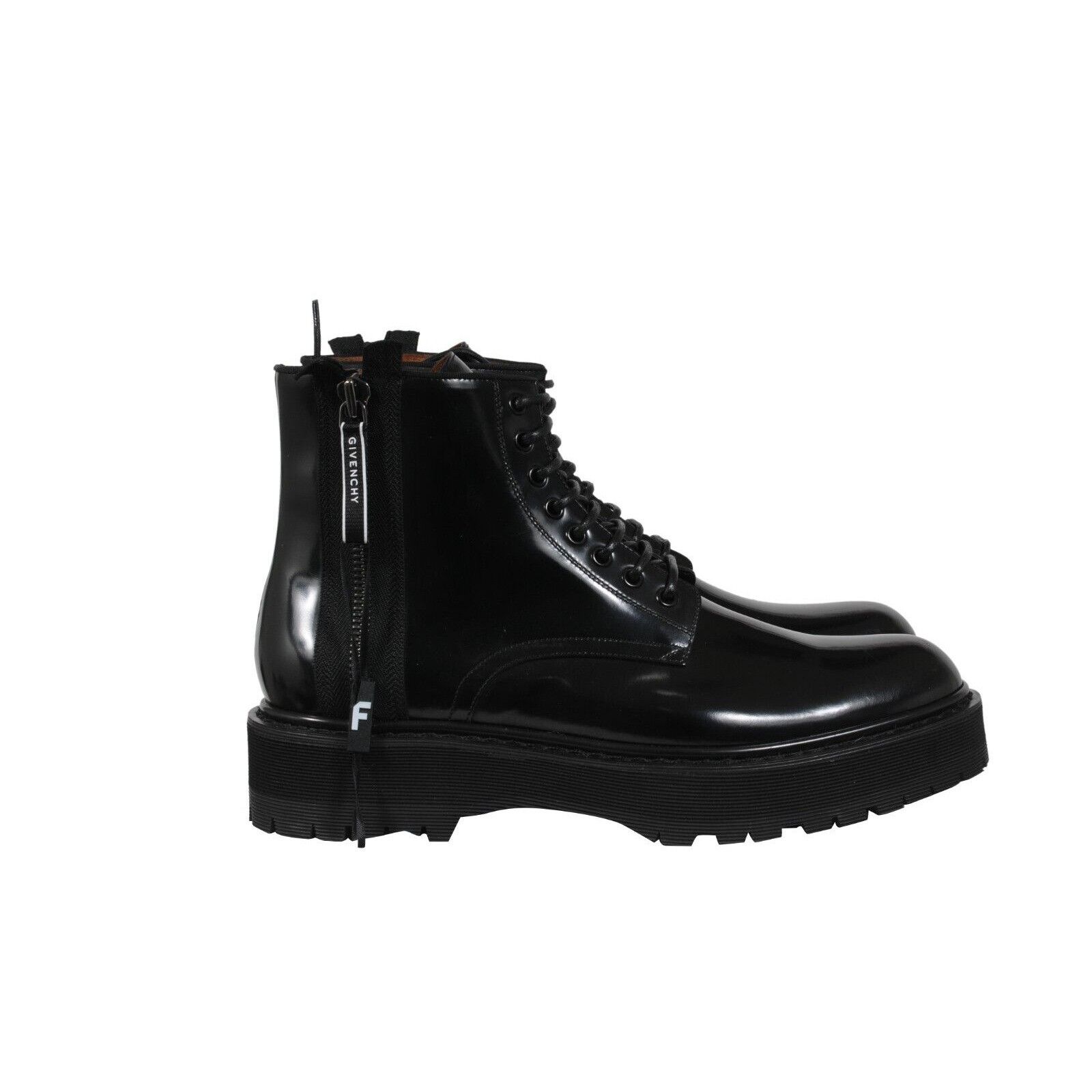 Givenchy Combat Boots Black Leather Side Zip Size US 11 / EU 44 - 8 Thumbnail
