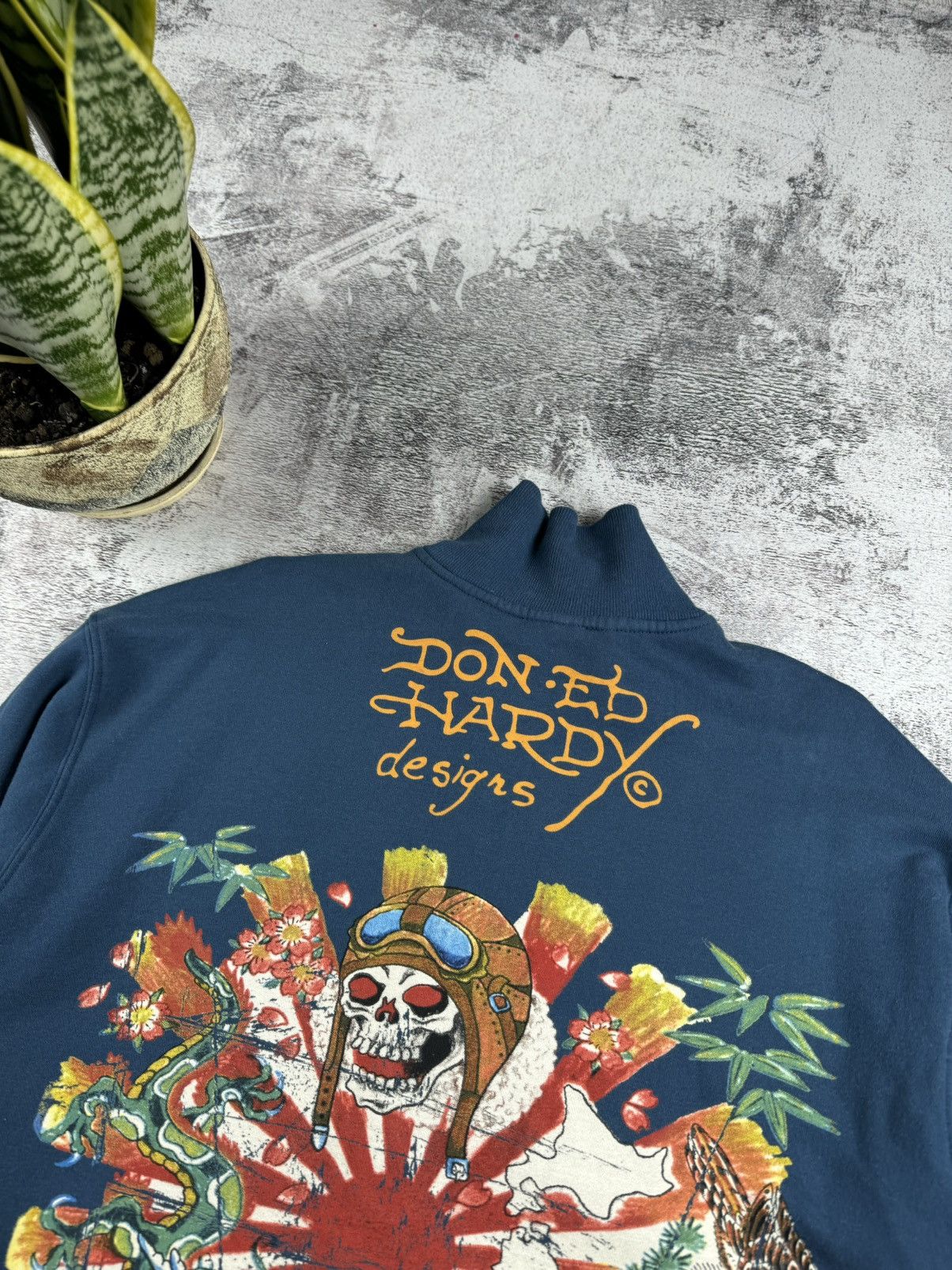 Ed Hardy Ed Hardy Y2K Sweatshirt Zip Bomber Hoodie Pullovover Size US XL / EU 56 / 4 - 7 Thumbnail