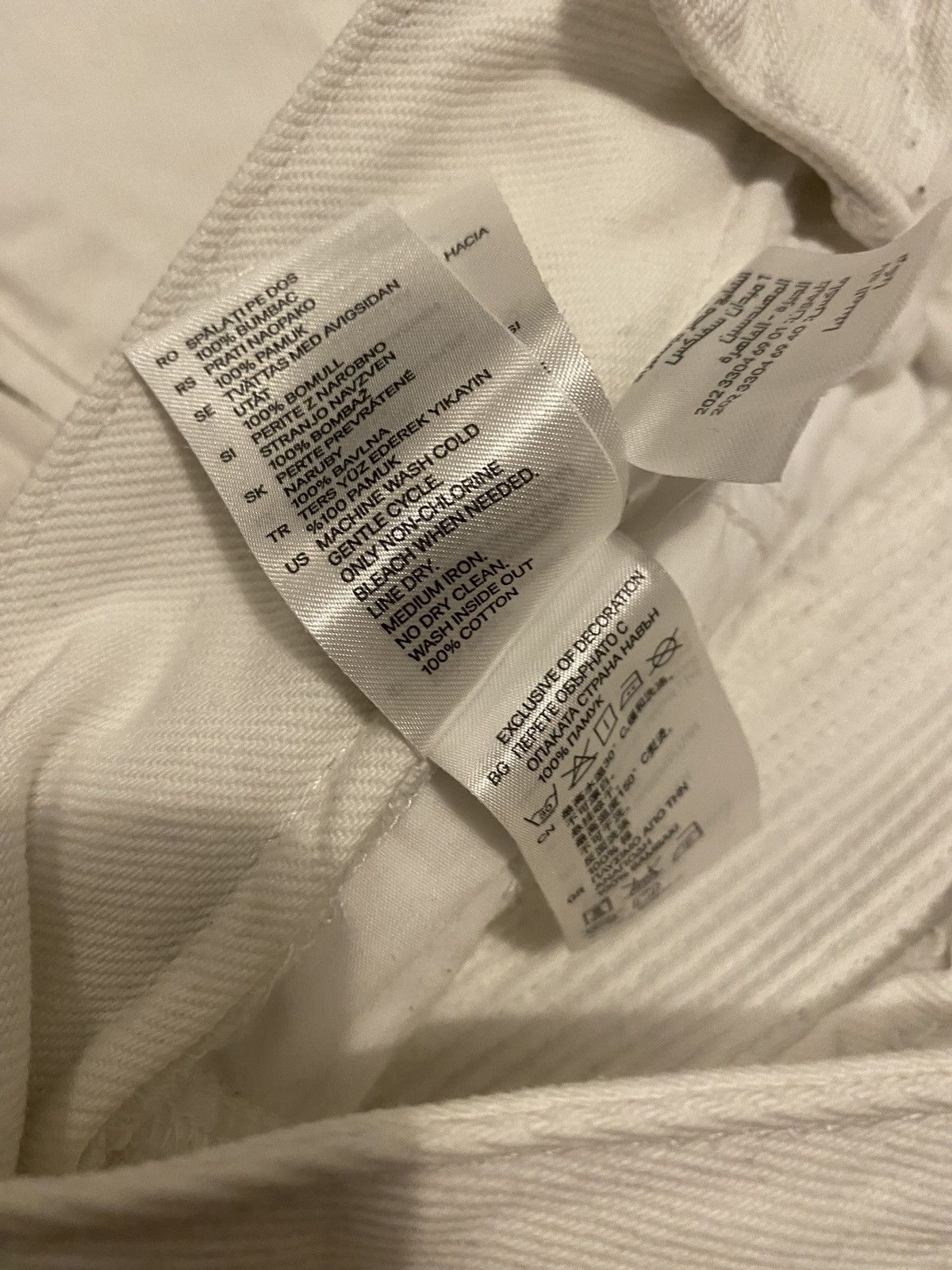 Isabel Marant FW13 Isabel Marant X H&M Biker White Denim Pants Size US 32 / EU 48 - 16 Thumbnail